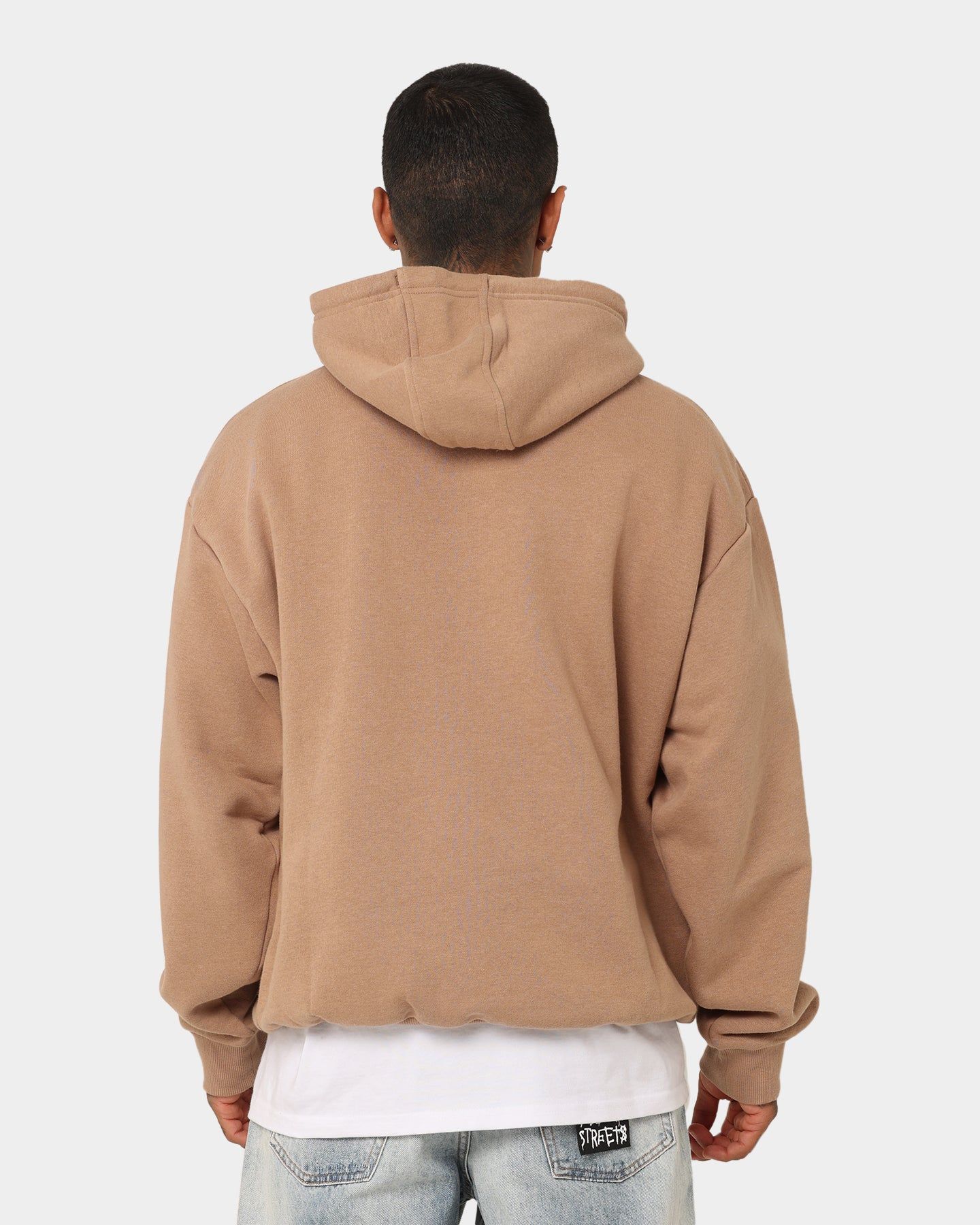 New Era Los Angeles Lakers Quarter Zip Sleeve Script Hoodie Khaki/Black sold by Culture Kings product image thumbnail 4