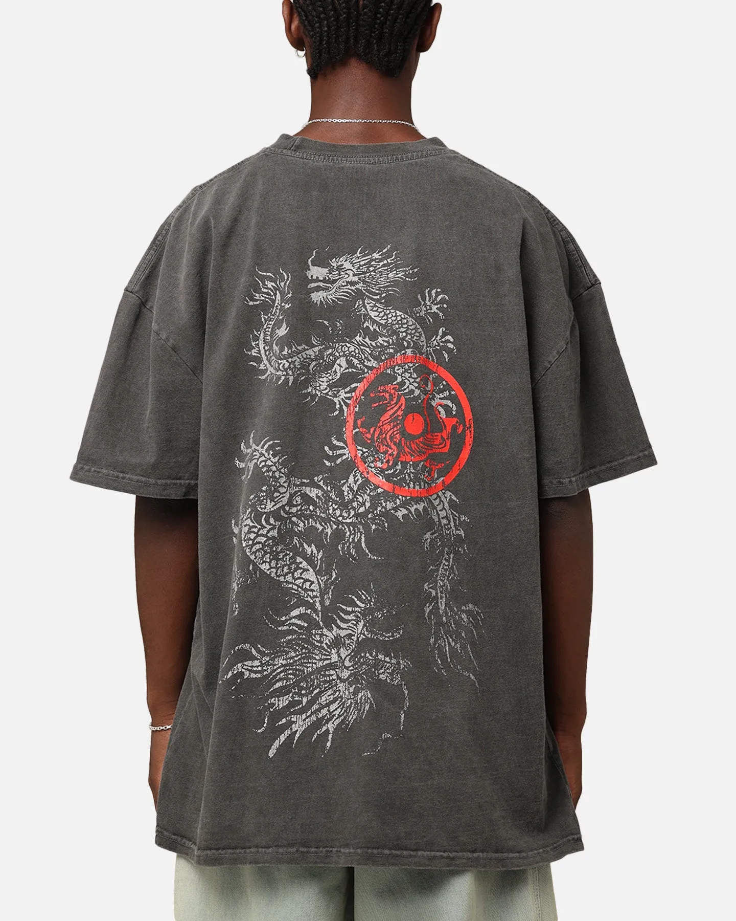Saint Morta Dragon T-Shirt Black Wash sold by Culture Kings