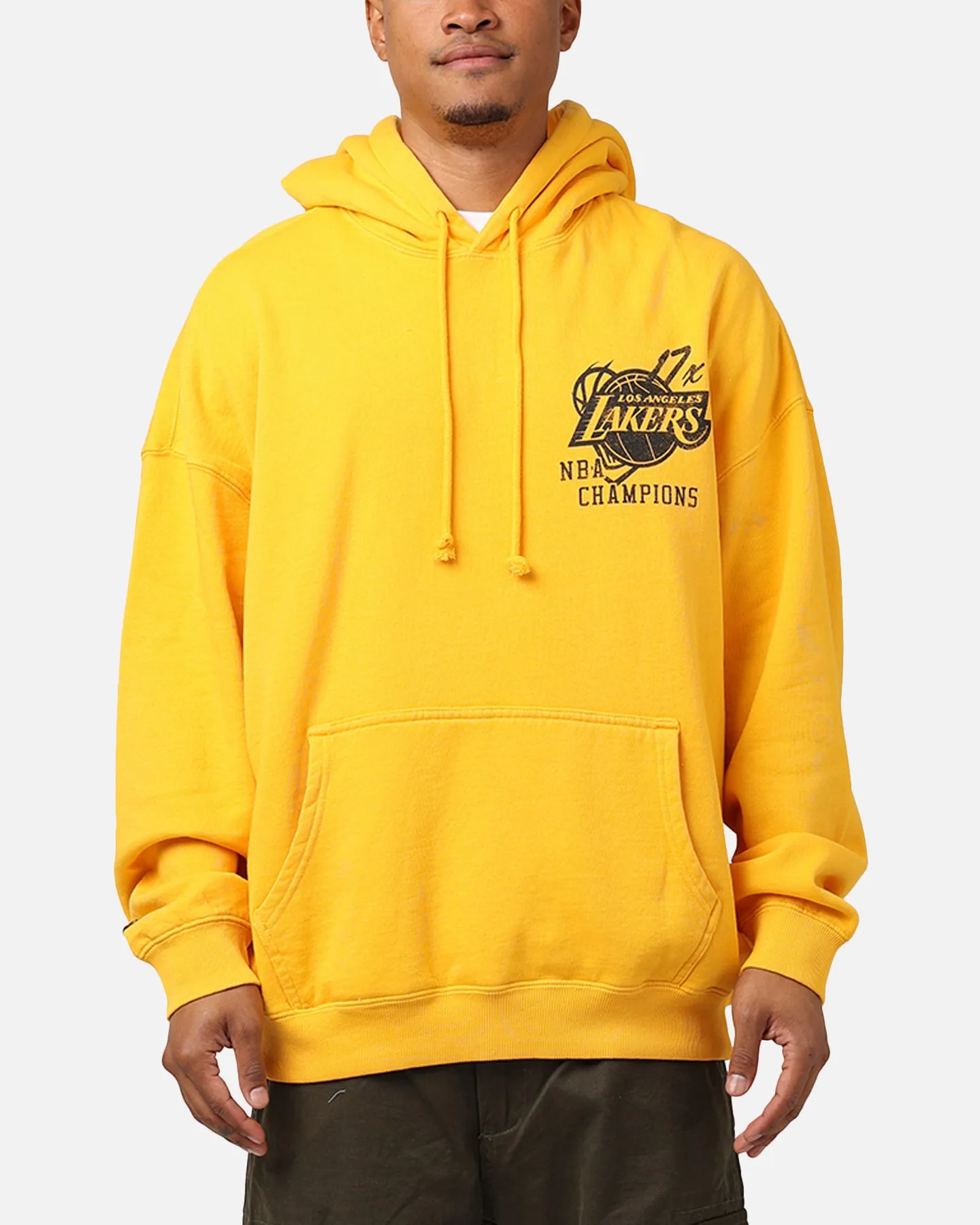 Mitchell & Ness Los Angeles Lakers Rings Hoodie Ochre sold by Culture Kings product image thumbnail 2