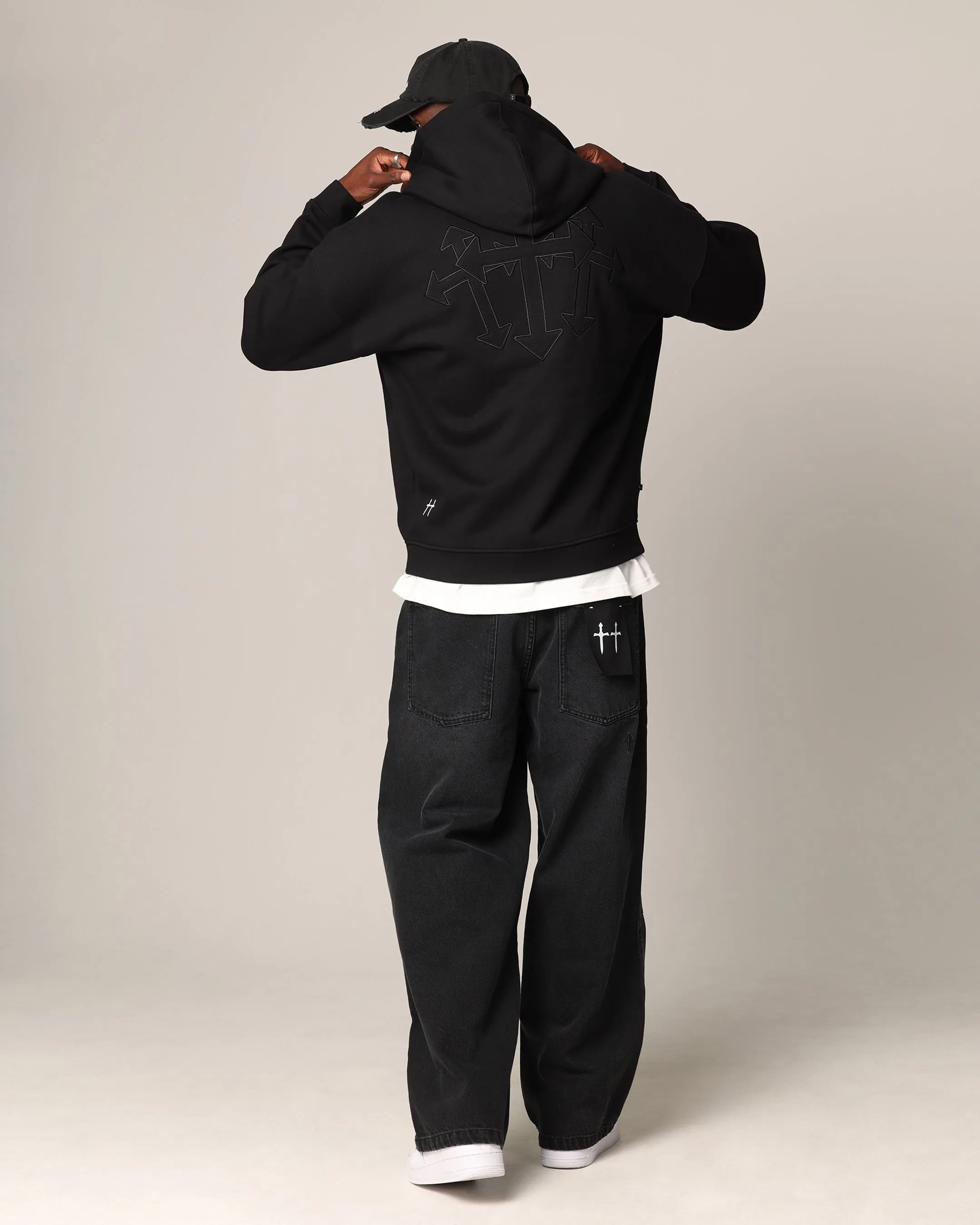 Saint Morta Sorrows Zip Hoodie Black sold by Culture Kings product image thumbnail 3