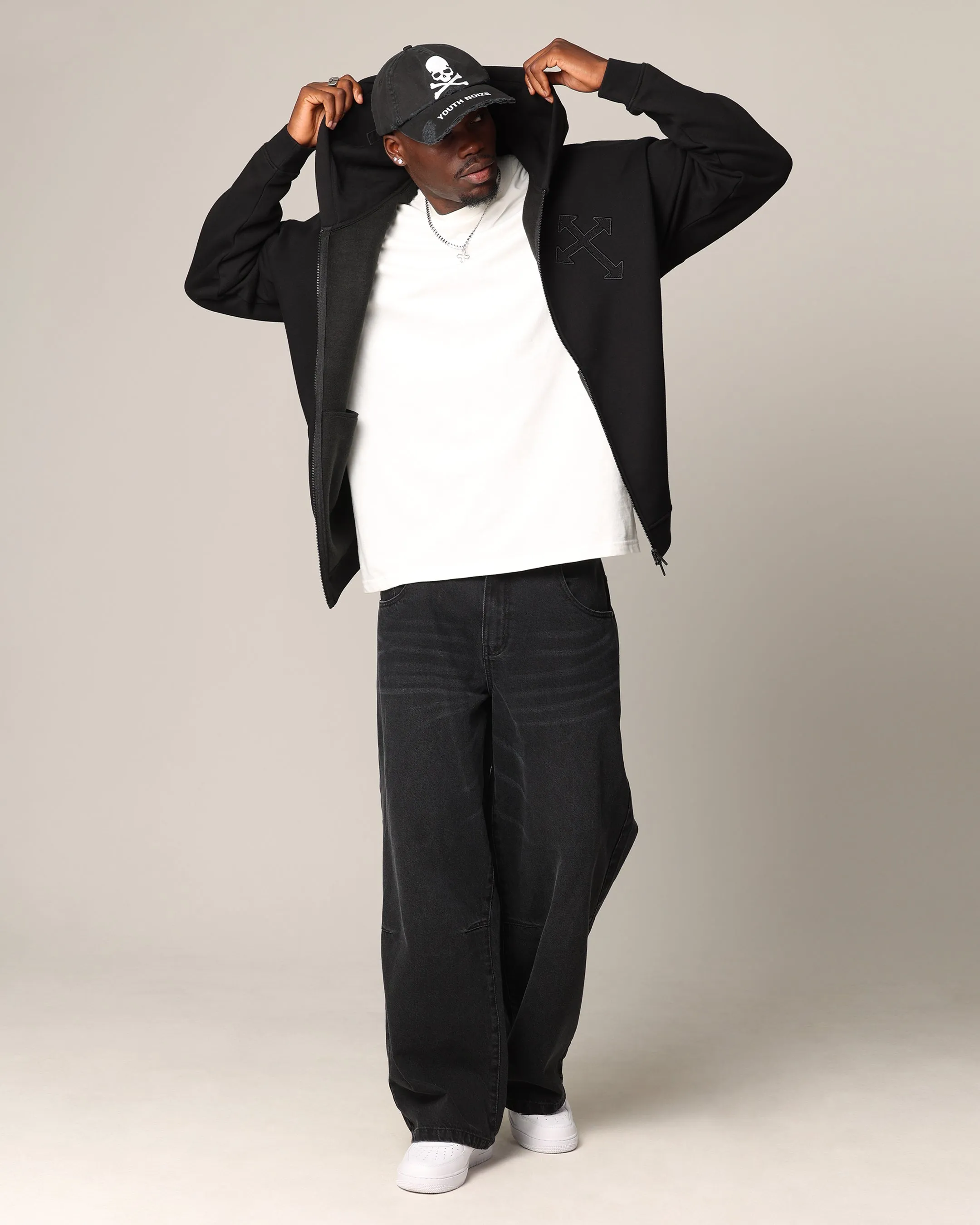 Saint Morta Sorrows Zip Hoodie Black sold by Culture Kings product image thumbnail 4