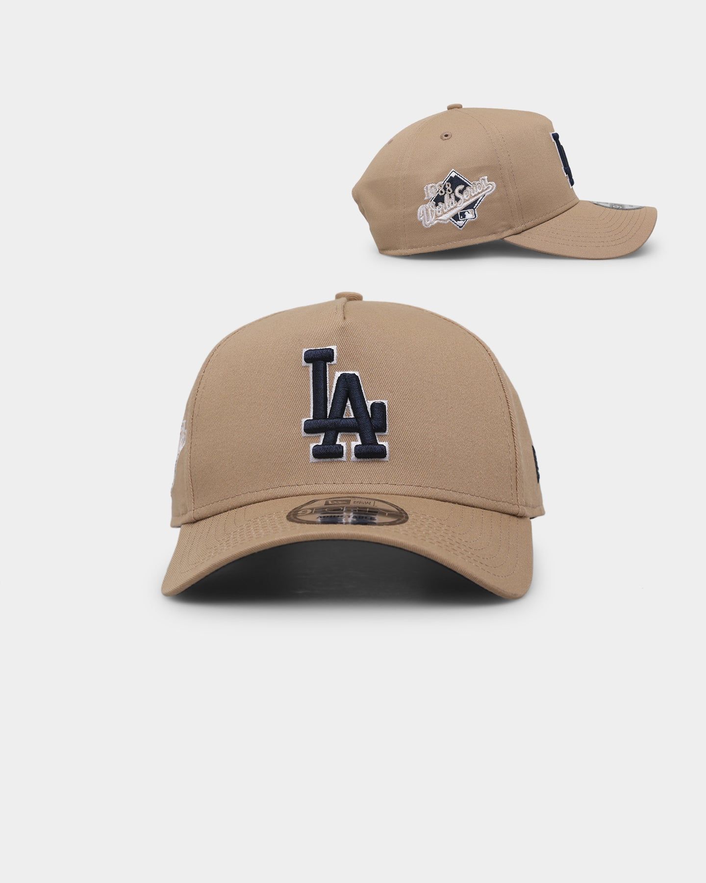 New Era Los Angeles Dodgers 9FORTY A-Frame Snapback Light Beige sold by Culture Kings