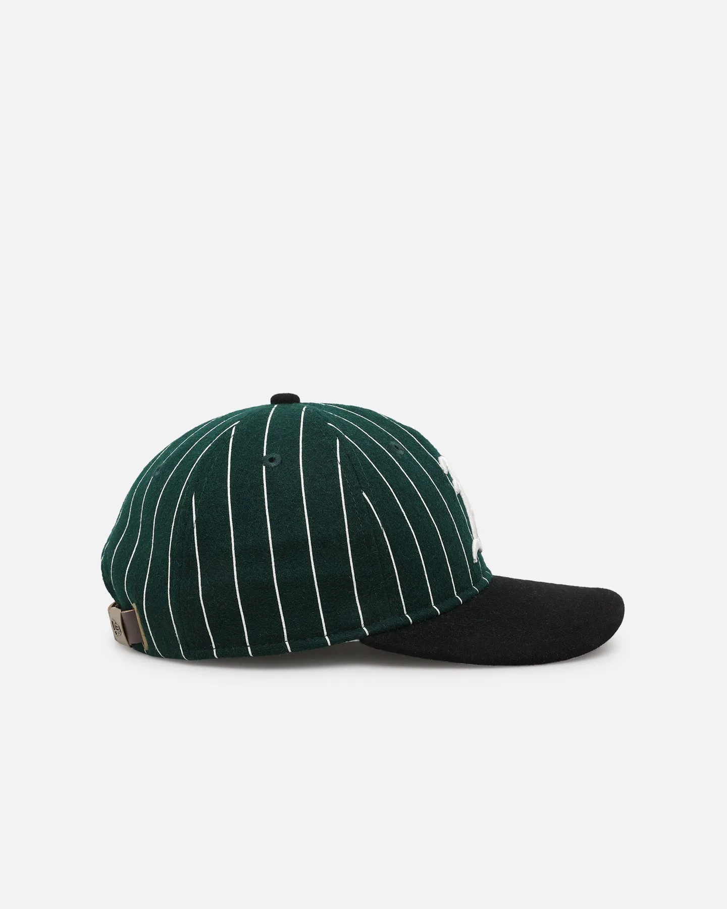 New Era Oakland Athletics 9FIFTY Retro Melton Pinstripe Strapback Dark Green/Black sold by Culture Kings product image thumbnail 4