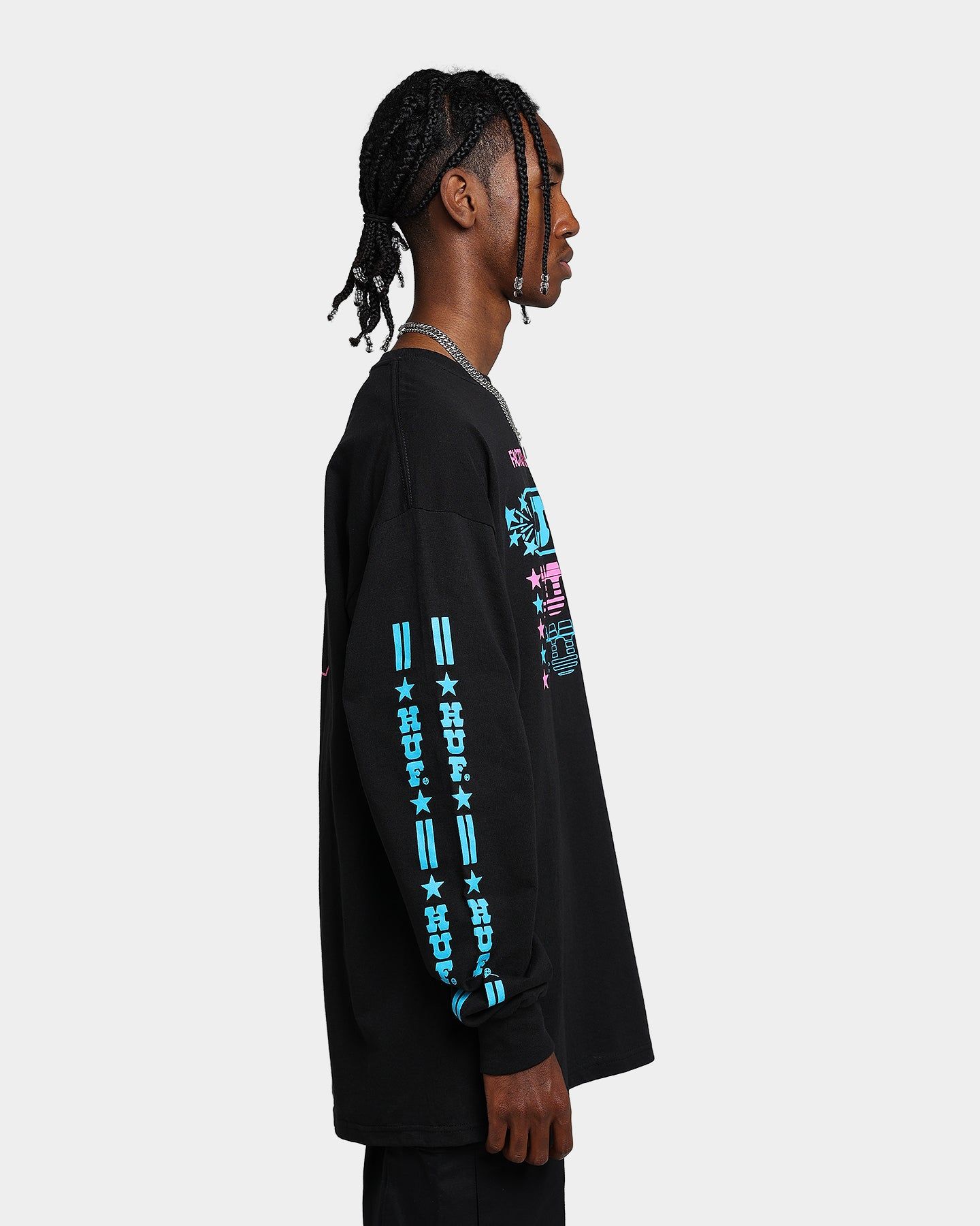 HUF Factory Rider Long Sleeve T-Shirt Black sold by Culture Kings product image thumbnail 5