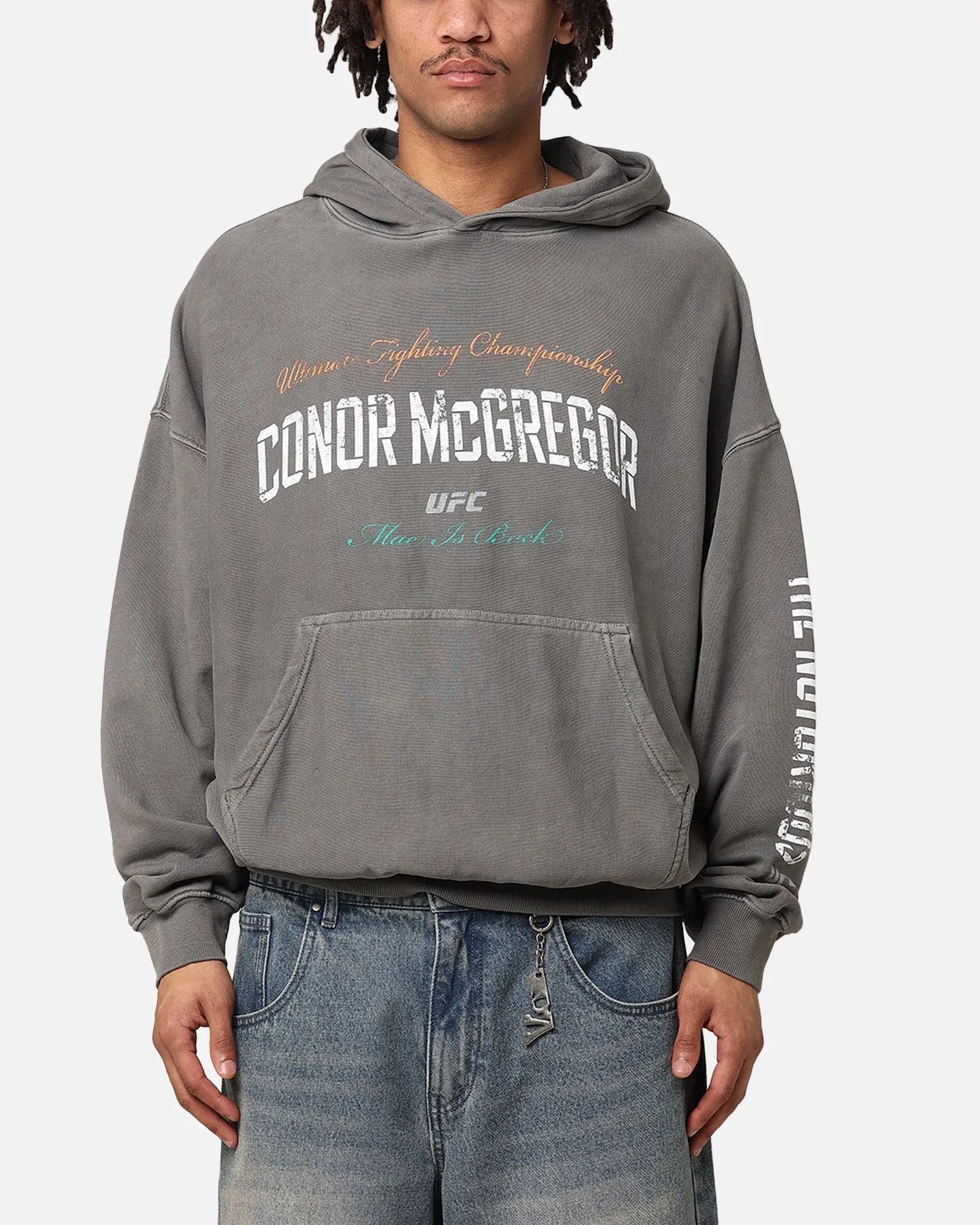 UFC By Culture Kings Conor McGregor Mac Is Back Hoodie Washed Charcoal sold by Culture Kings