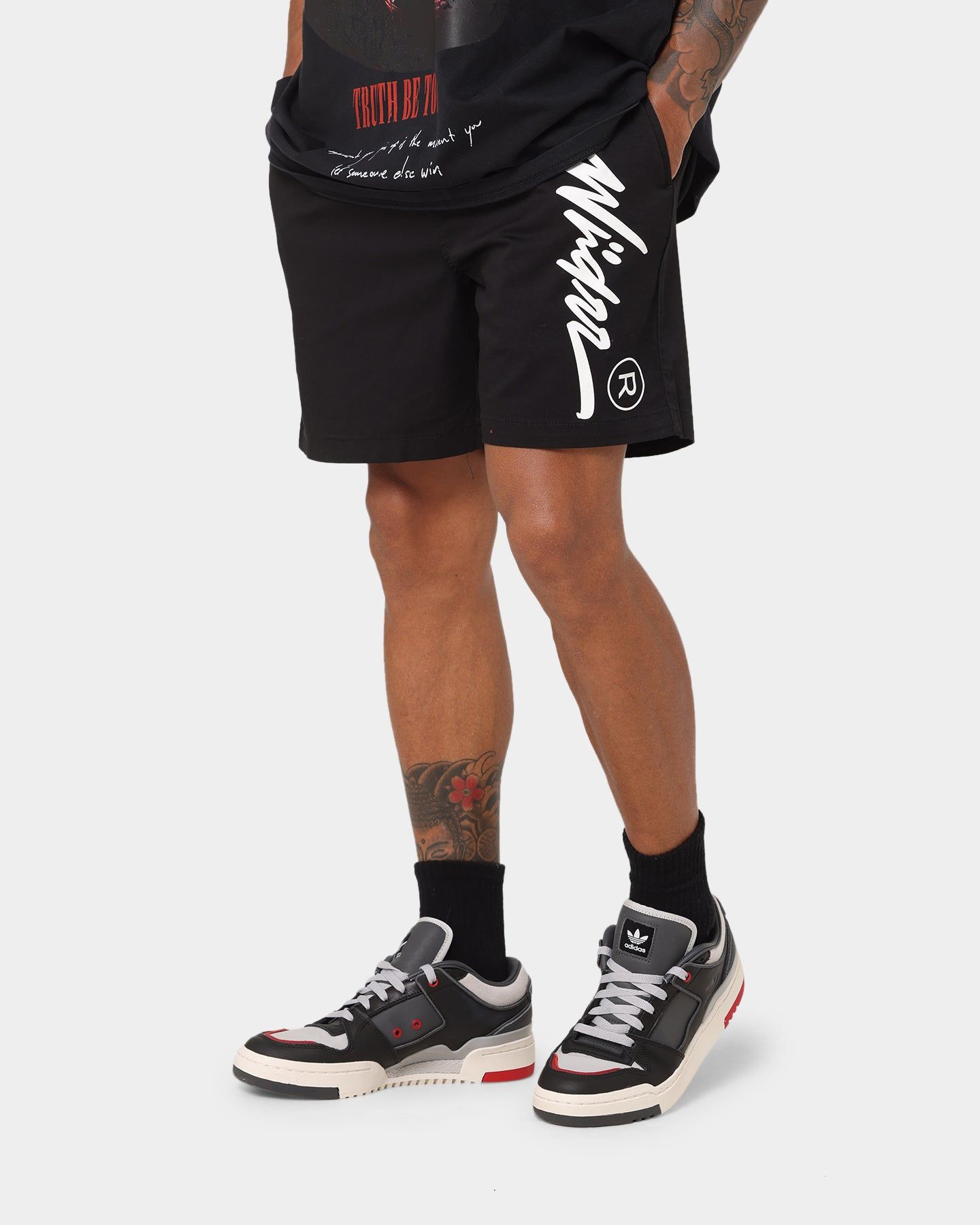 WNDRR Offend Beach Shorts Black sold by Culture Kings
