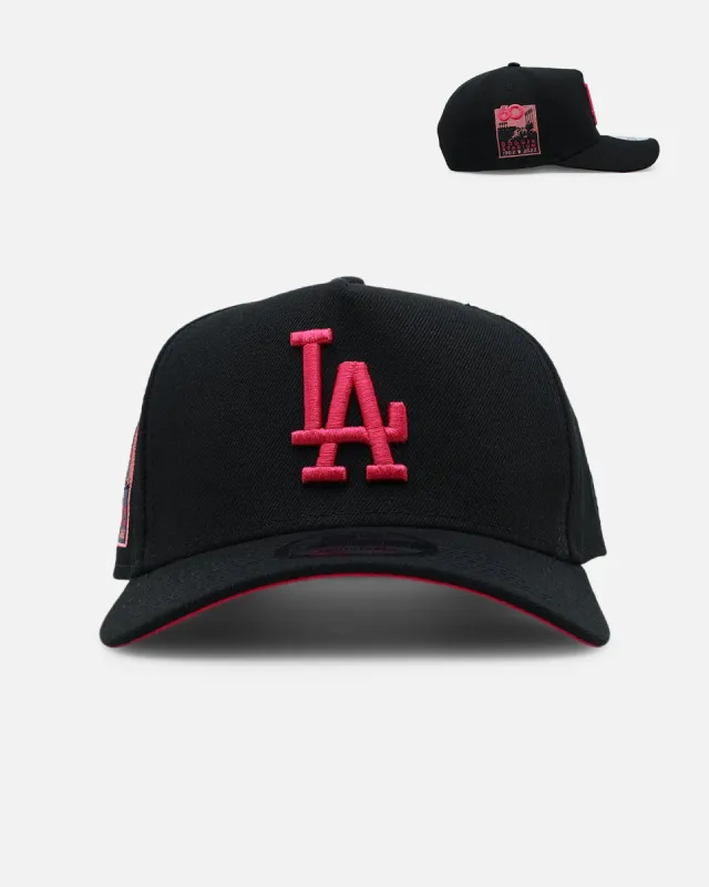 New Era Los Angeles Dodgers 'Rose Nights' 9FORTY A-Frame Snapback Black sold by Culture Kings