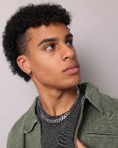 NXS Hex Cut Curb Chain White Gold sold by Culture Kings
