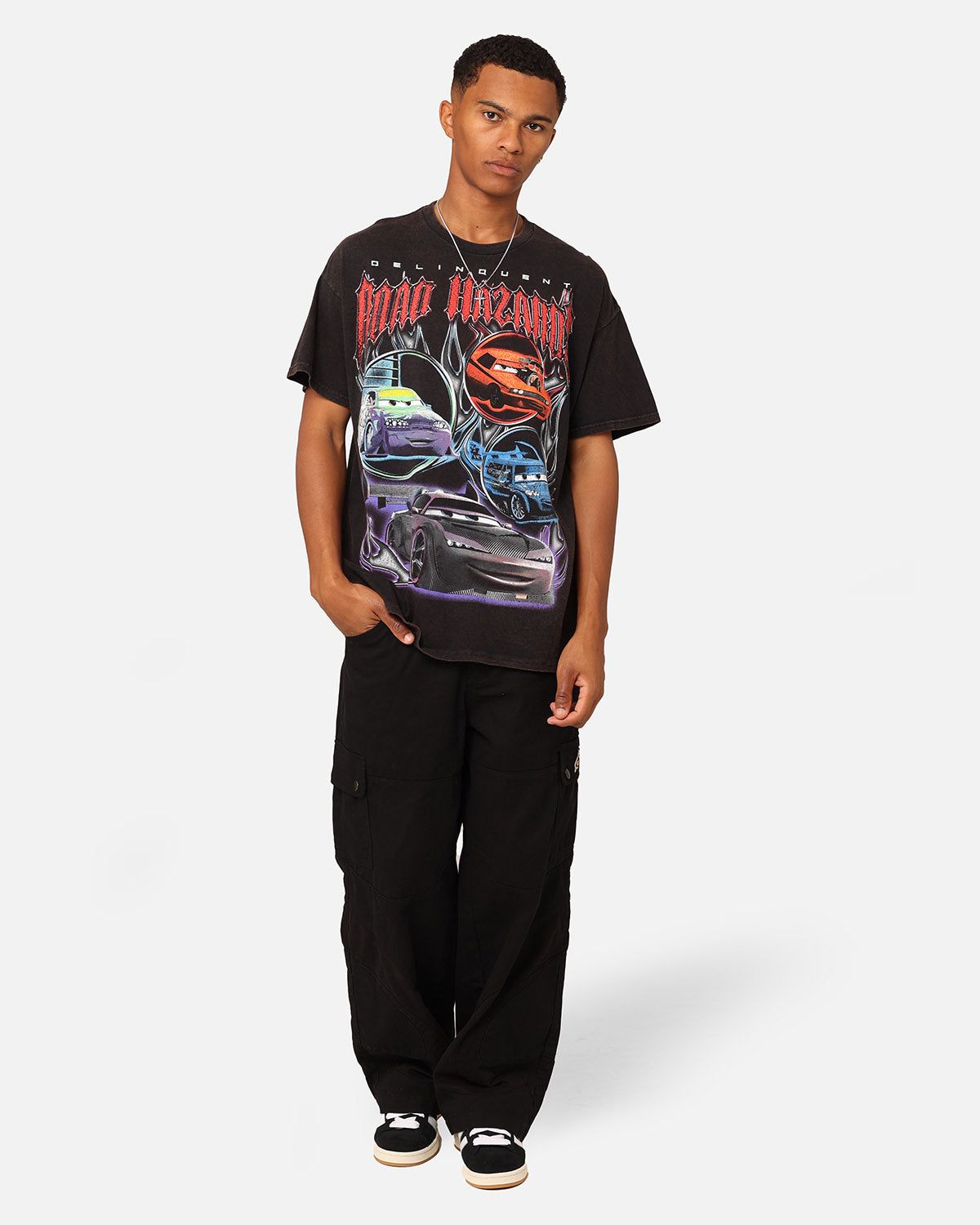 Goat Crew - Pixar Cars Delinquent Road Hazards Vintage T-Shirt Black Wash sold by Culture Kings product image thumbnail 2
