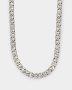 NXS Hex Cut Curb Chain White Gold sold by Culture Kings