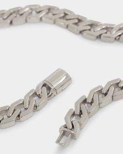 NXS Hex Cut Curb Chain White Gold sold by Culture Kings