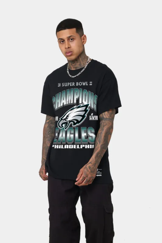 Majestic Athletic Philadelphia Eagles Super Bowl LVII Champs Arch T-Shirt Black sold by Culture Kings
