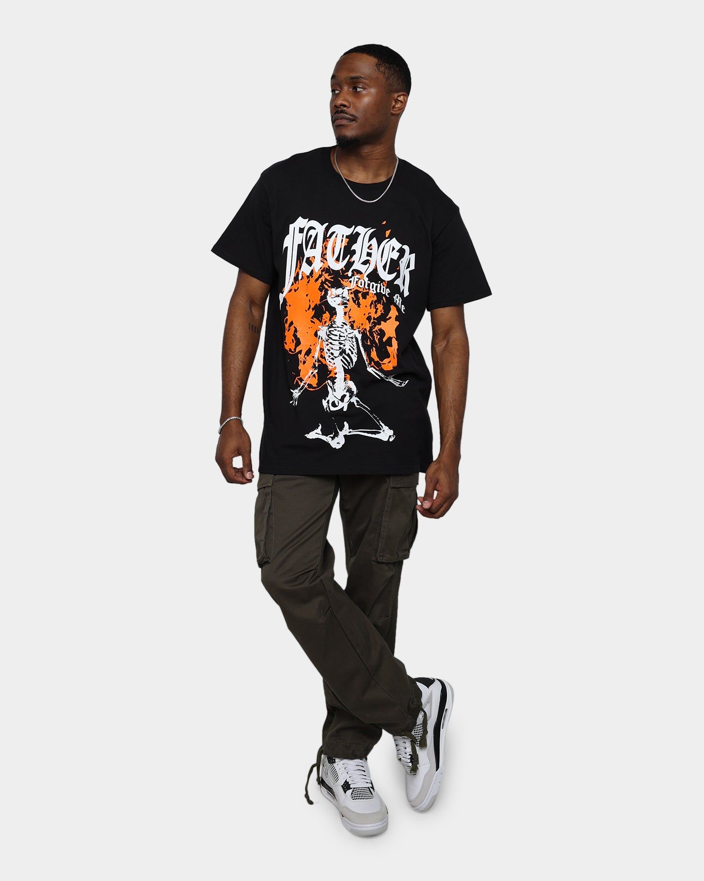 Father Forgive Me In Flames T-Shirt Black sold by Culture Kings product image thumbnail 2