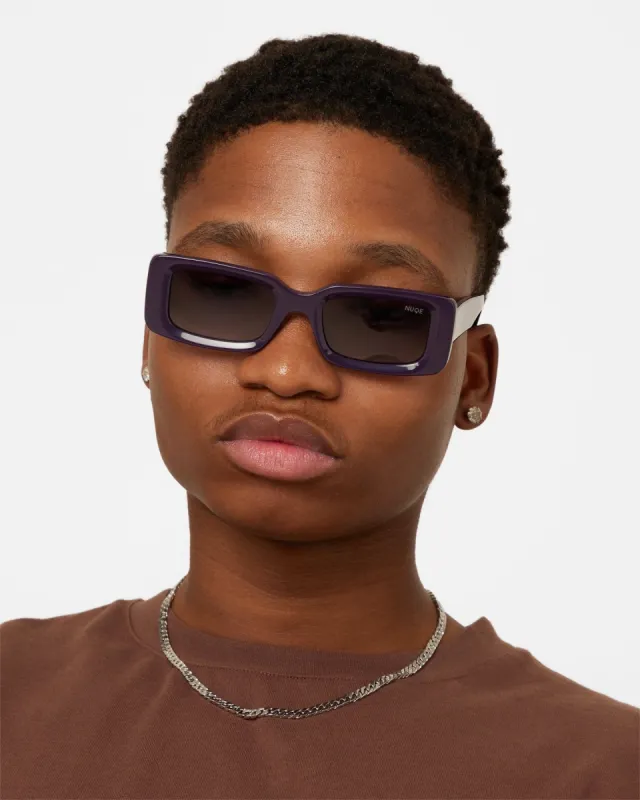 Nuqe Fragment Sunglasses Dark Purple sold by Culture Kings