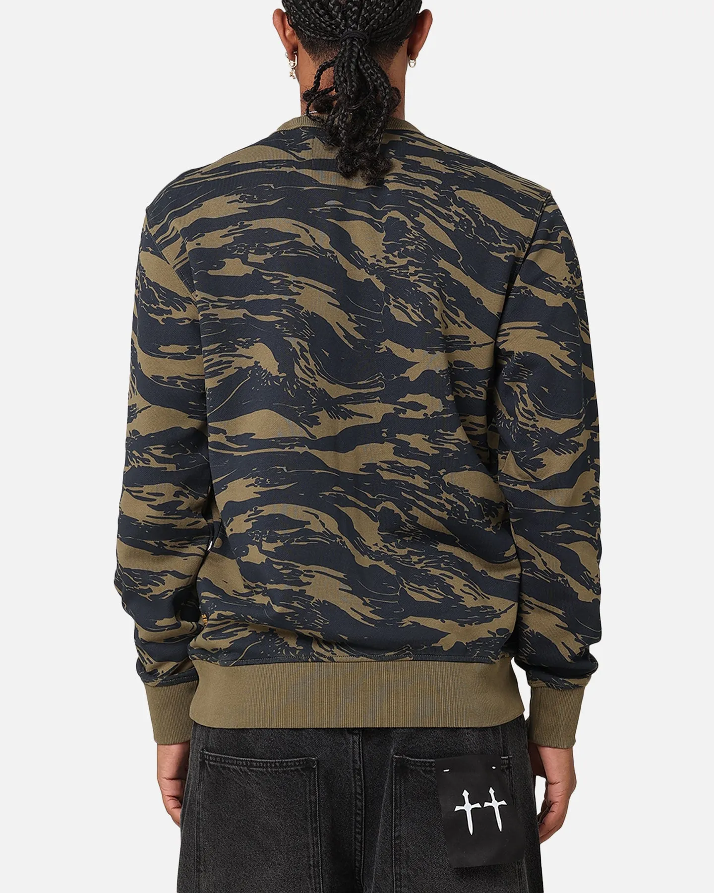 G-Star Tiger Camo Crewneck Sweater Olive Camo sold by Culture Kings product image thumbnail 2