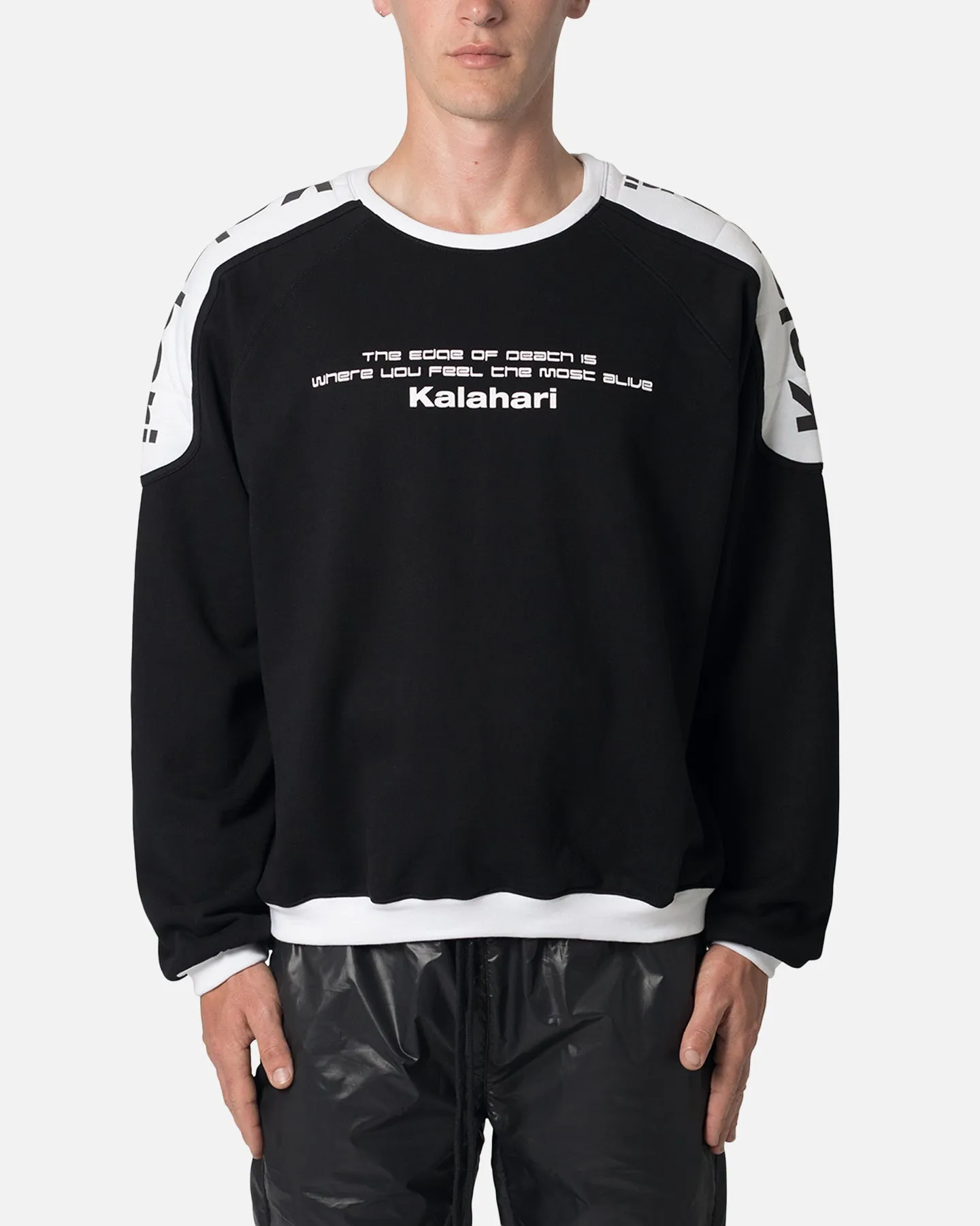 MNML Kalahari Moto Crewneck Black sold by Culture Kings