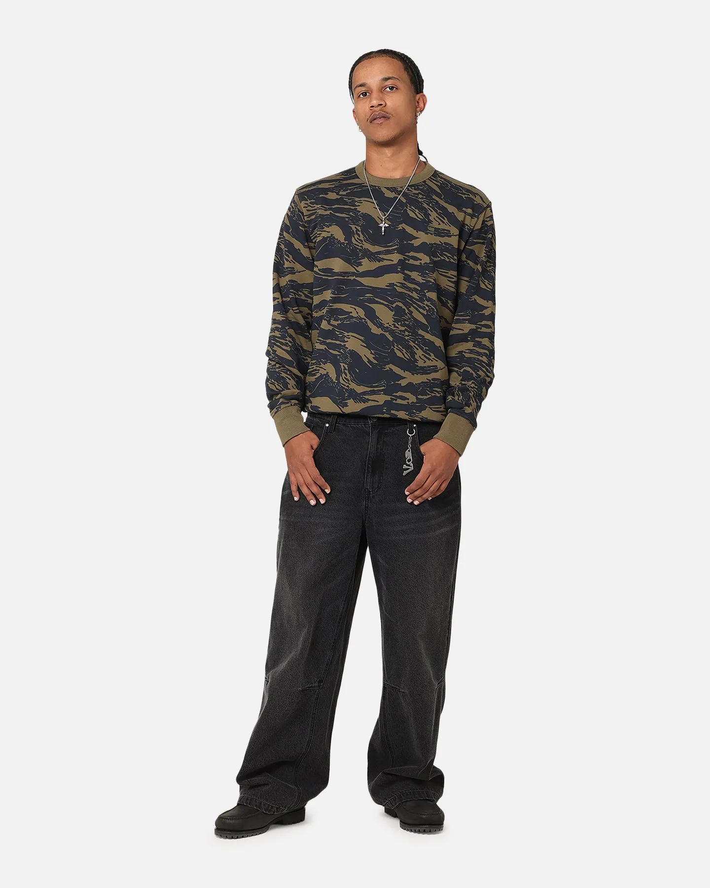 G-Star Tiger Camo Crewneck Sweater Olive Camo sold by Culture Kings product image thumbnail 3