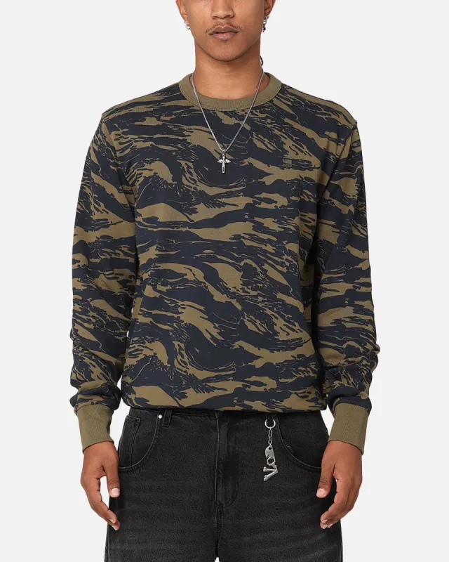 G-Star Tiger Camo Crewneck Sweater Olive Camo made by Culture Kings