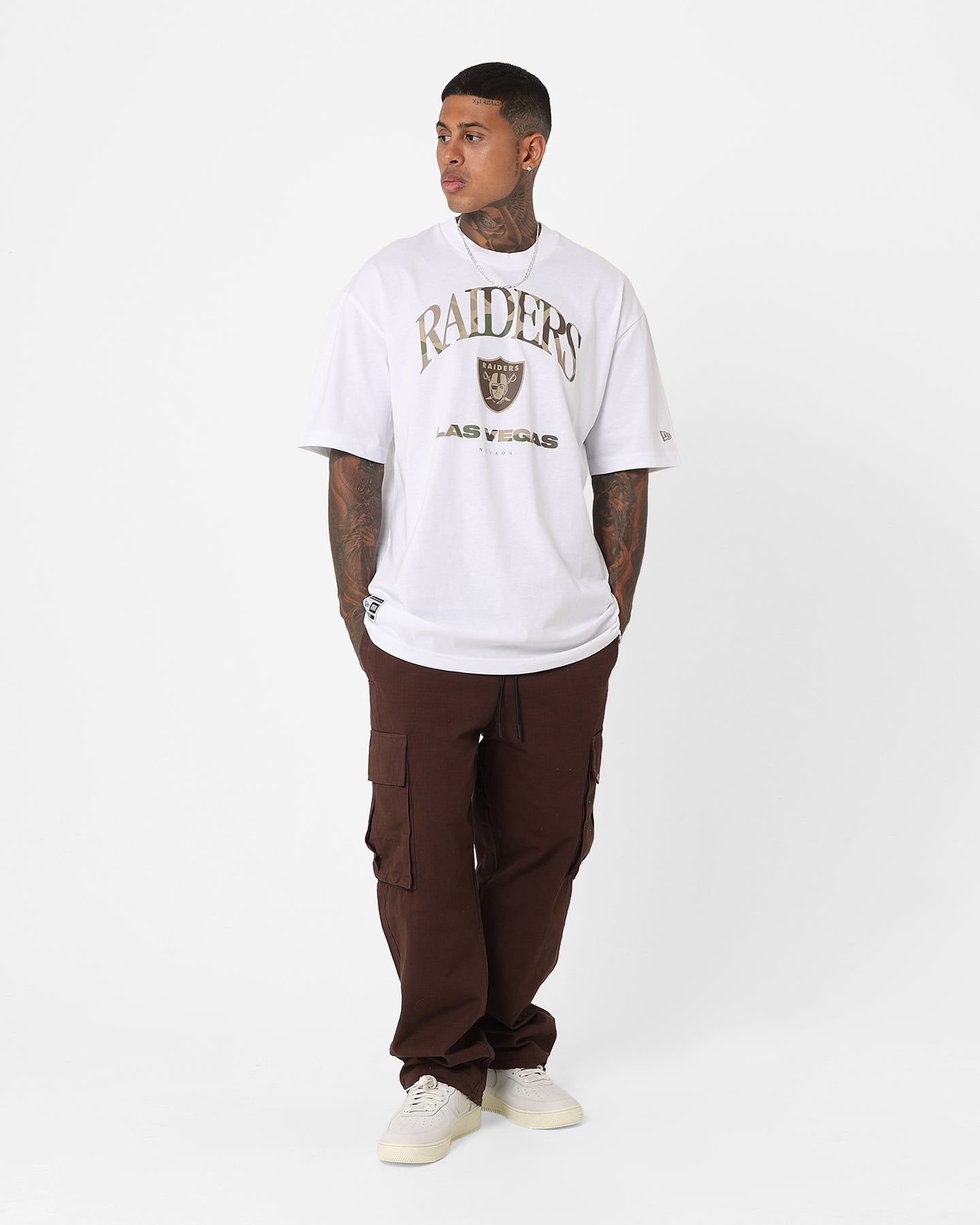 New Era Las Vegas Raiders Oversized T-Shirt White sold by Culture Kings product image thumbnail 2