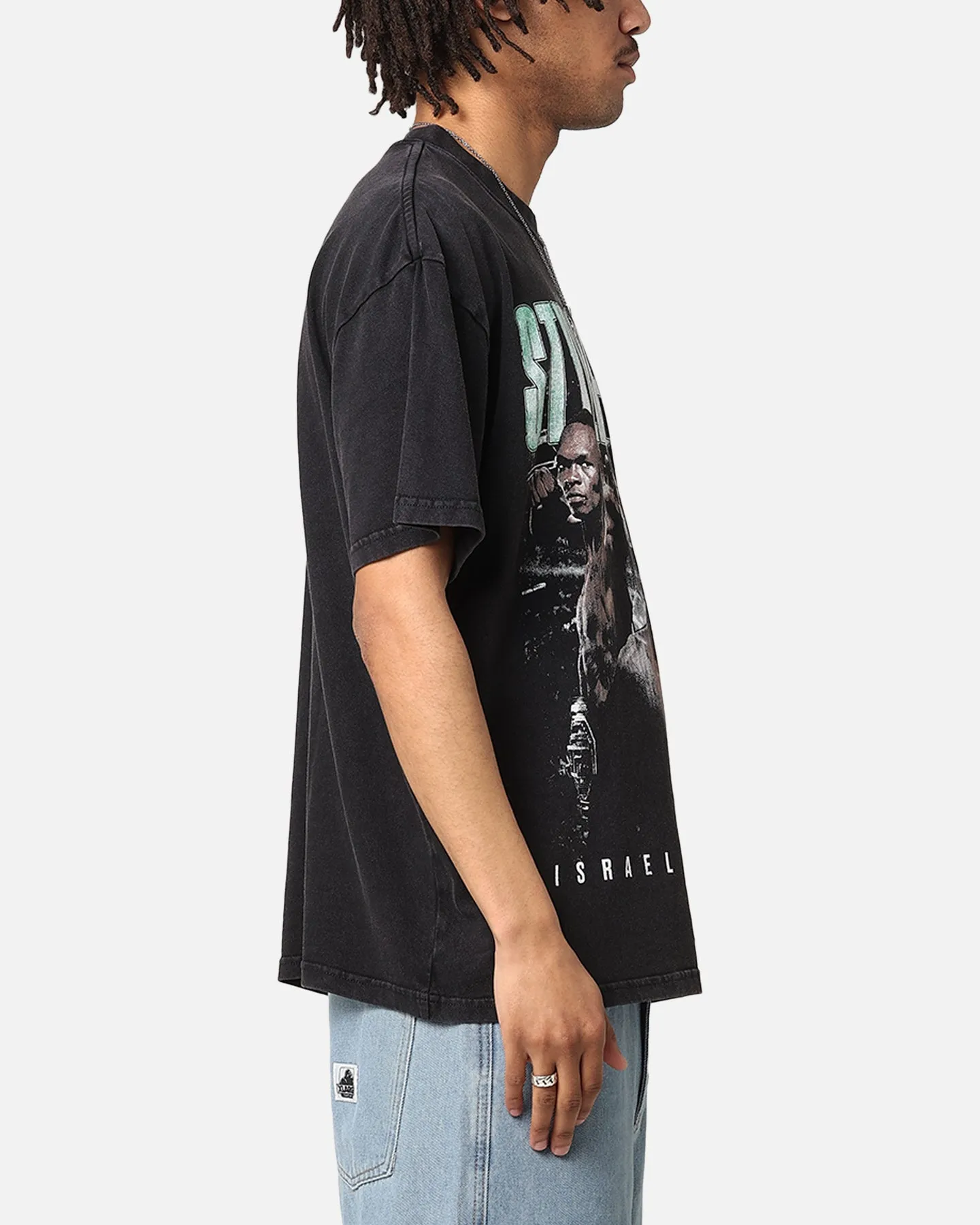 UFC By Culture Kings Israel "The Last Stylebender" Adesanya Revenge Vintage T-Shirt Black Acidwash sold by Culture Kings product image thumbnail 4