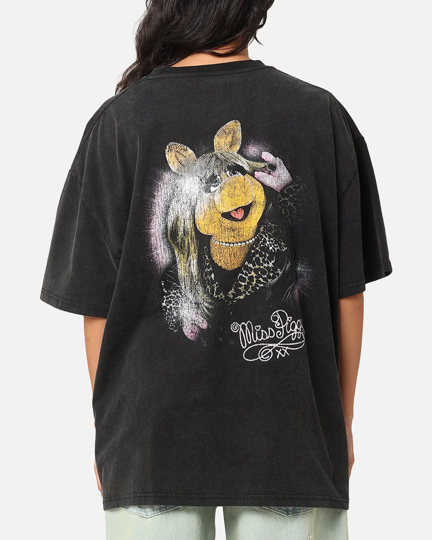 American Thrift Disney The Muppets Miss Piggy Heavy T-Shirt Vintage Black sold by Culture Kings product image thumbnail 2
