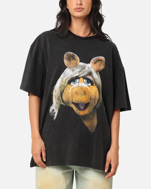 American Thrift Disney The Muppets Miss Piggy Heavy T-Shirt Vintage Black sold by Culture Kings