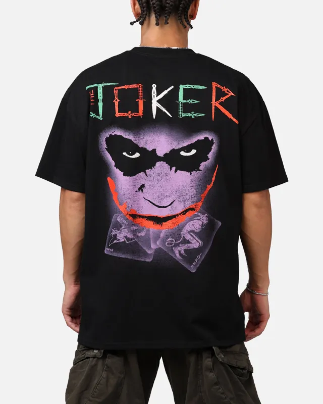 American Thrift X DC Batman The Joker Scars Heavyweight T-Shirt Black sold by Culture Kings