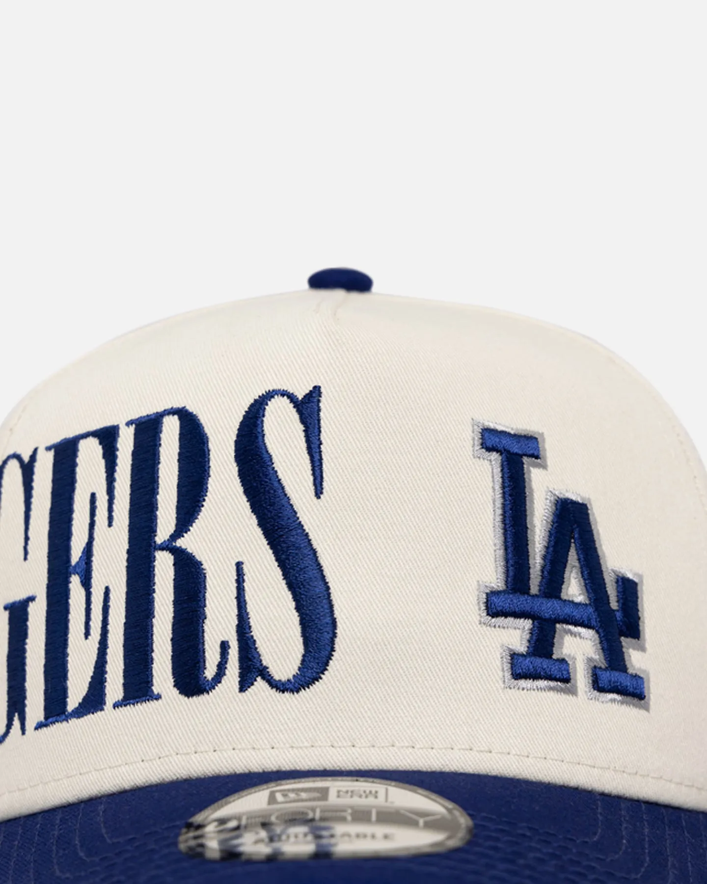 New Era Los Angeles Dodgers 'Tall Text' 9FORTY A-Frame Snapback Chrome White/OTC sold by Culture Kings product image thumbnail 5