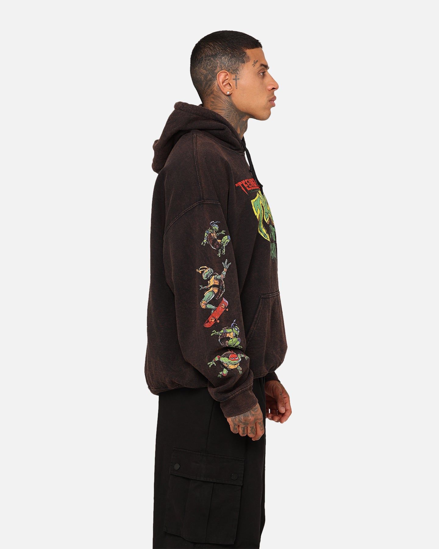 Goat Crew X Teenage Mutant Ninja Turtles Mutant Mayhem Vintage Hoodie Black sold by Culture Kings product image thumbnail 5