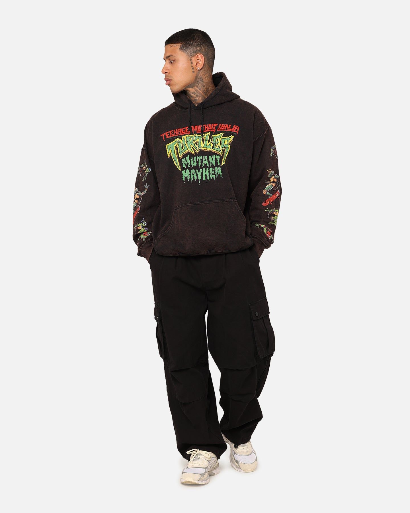 Goat Crew X Teenage Mutant Ninja Turtles Mutant Mayhem Vintage Hoodie Black sold by Culture Kings product image thumbnail 2