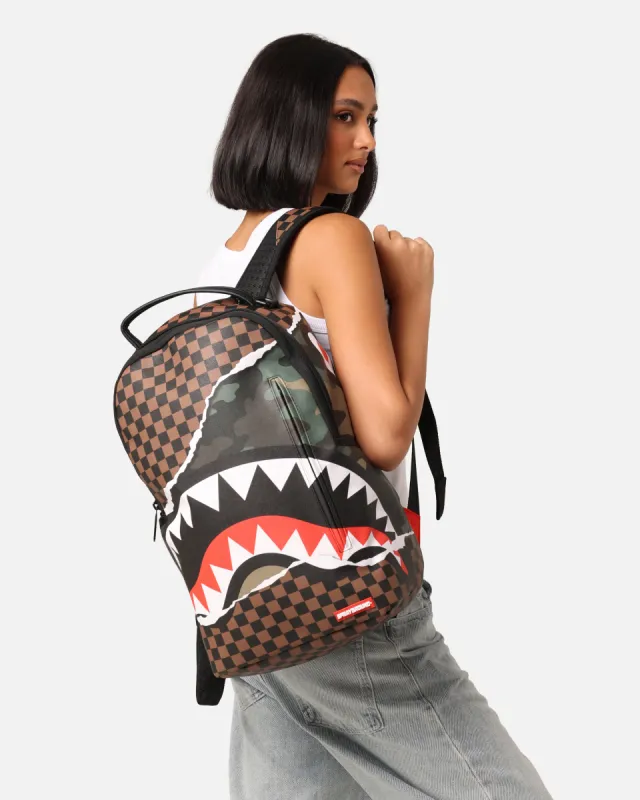Sprayground Tear It Up Camo Backpack Multi sold by Culture Kings