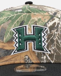 New Era NCAA Hawaii Rainbow Warriors 'Real Tree' 9FORTY A-Frame Snapback Realtree sold by Culture Kings
