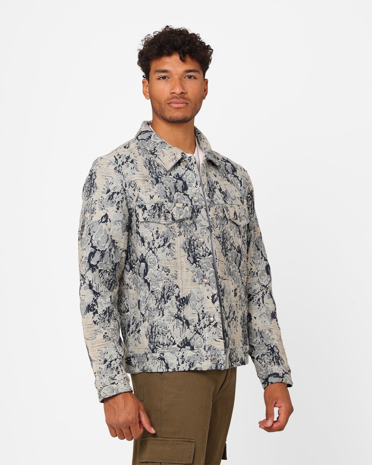 XXIII Rosa Jacquard Jacket Blue sold by Culture Kings product image thumbnail 5