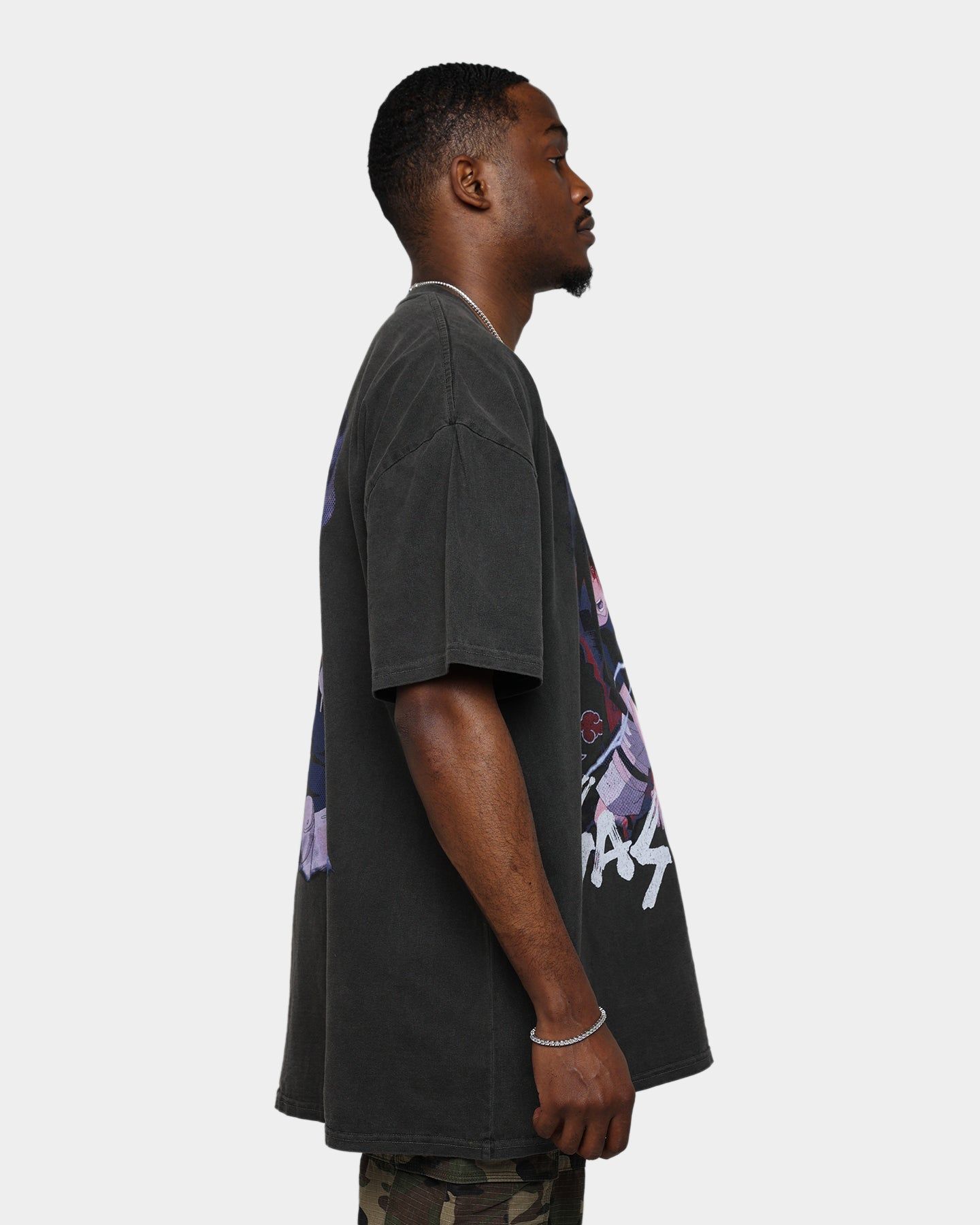 Goat Crew X Naruto Sasuke Heavyweight Vintage T-Shirt Black Wash sold by Culture Kings product image thumbnail 6