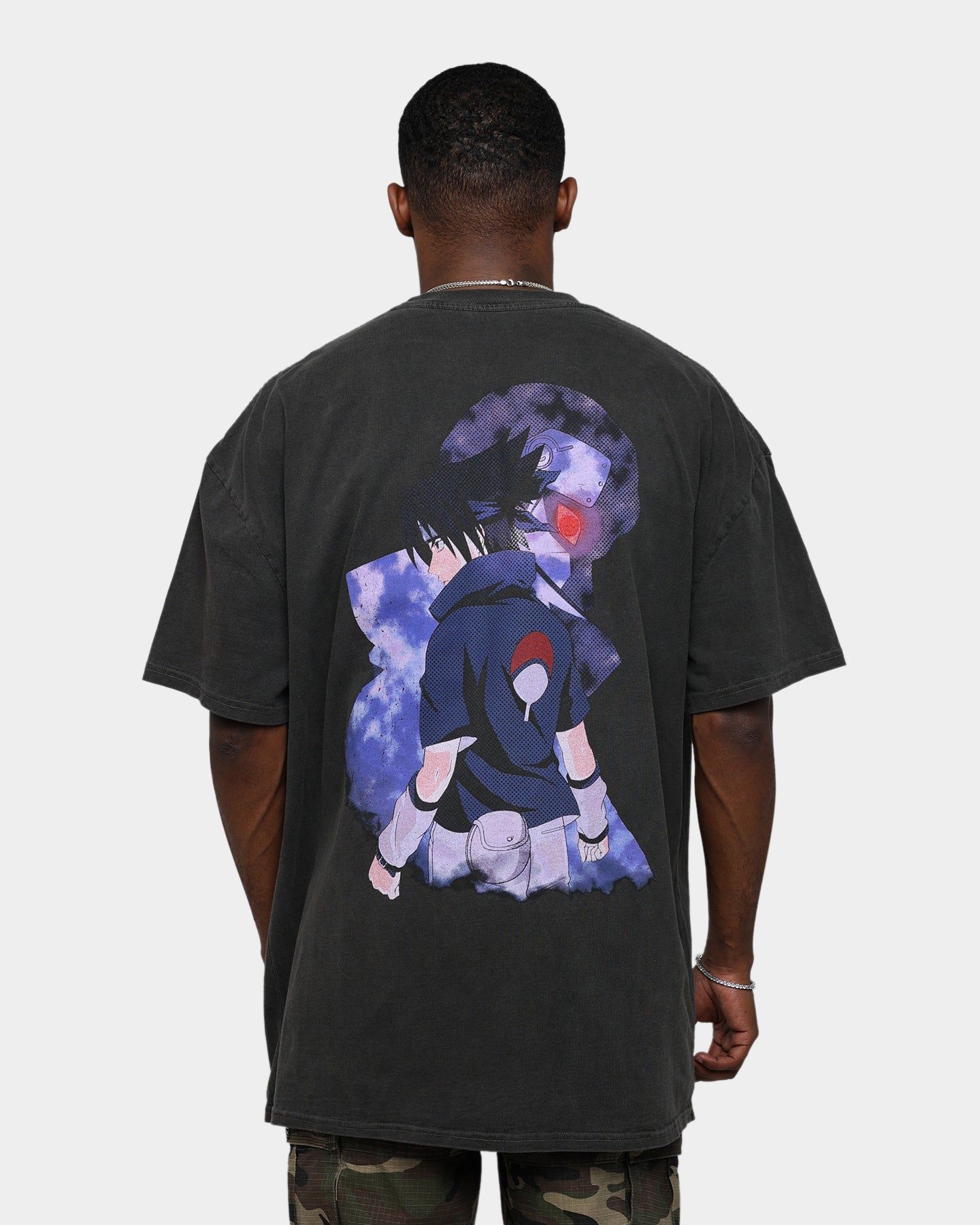 Goat Crew X Naruto Sasuke Heavyweight Vintage T-Shirt Black Wash sold by Culture Kings product image thumbnail 5
