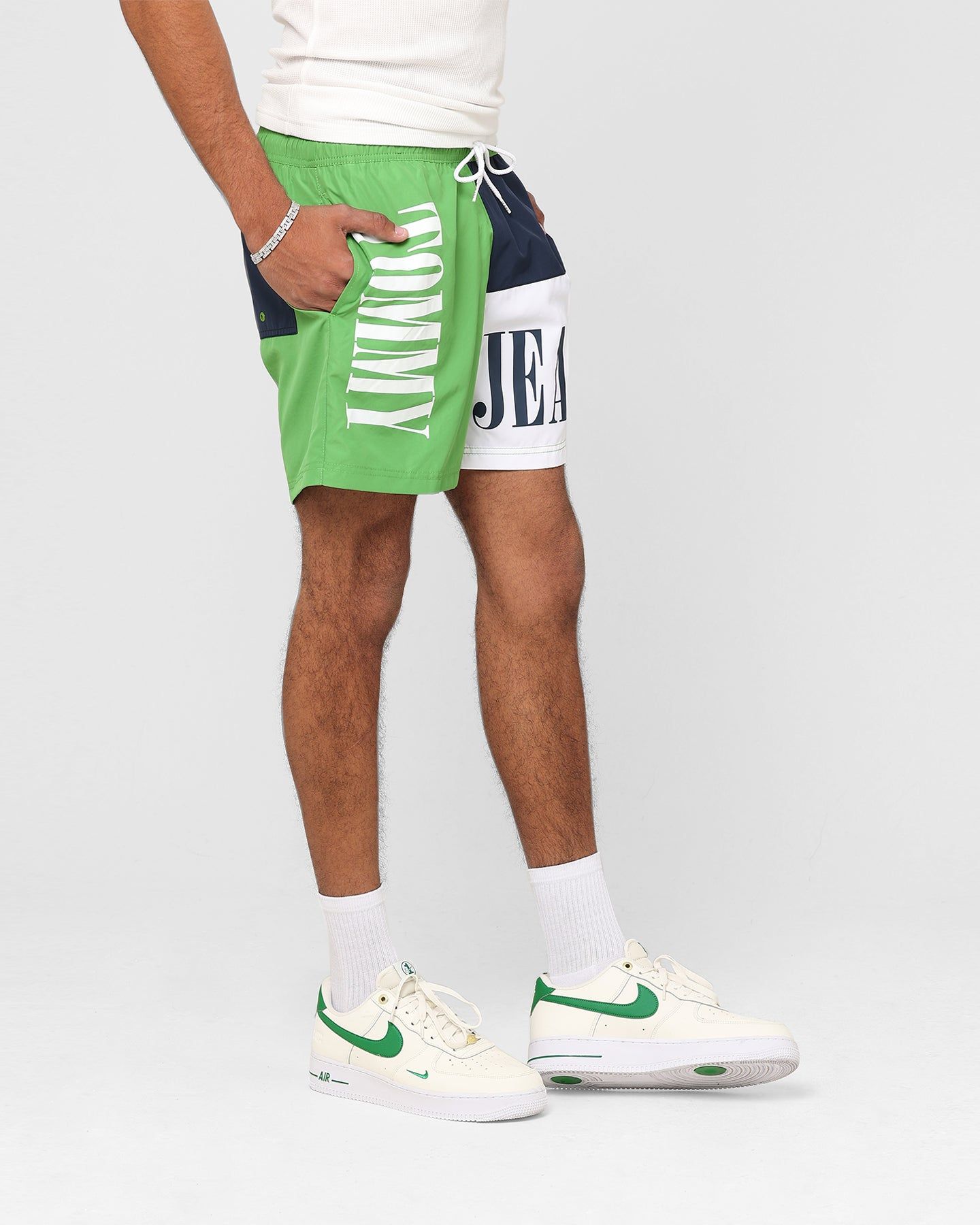 Tommy Hilfiger SF Medium Drawstring Colour Block Shorts Coastal Green sold by Culture Kings product image thumbnail 5