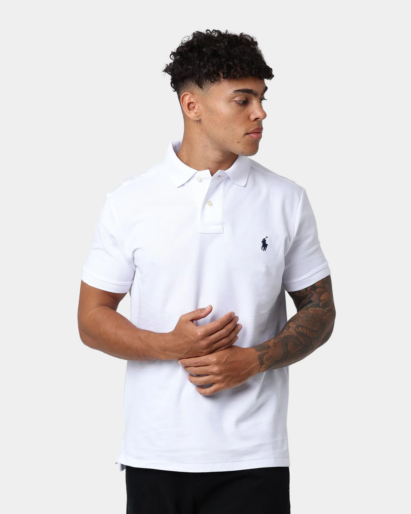 Polo Ralph Lauren Mesh Short Sleeve Polo White sold by Culture Kings