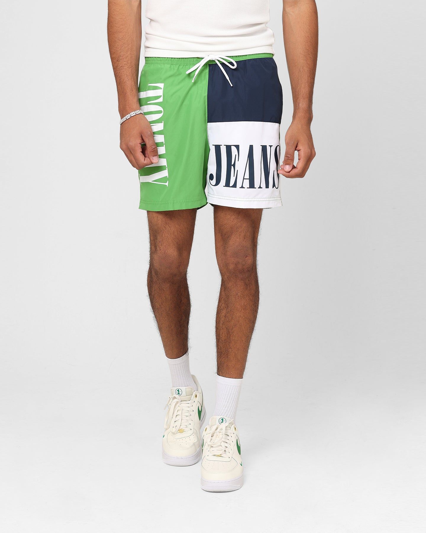 Tommy Hilfiger SF Medium Drawstring Colour Block Shorts Coastal Green sold by Culture Kings