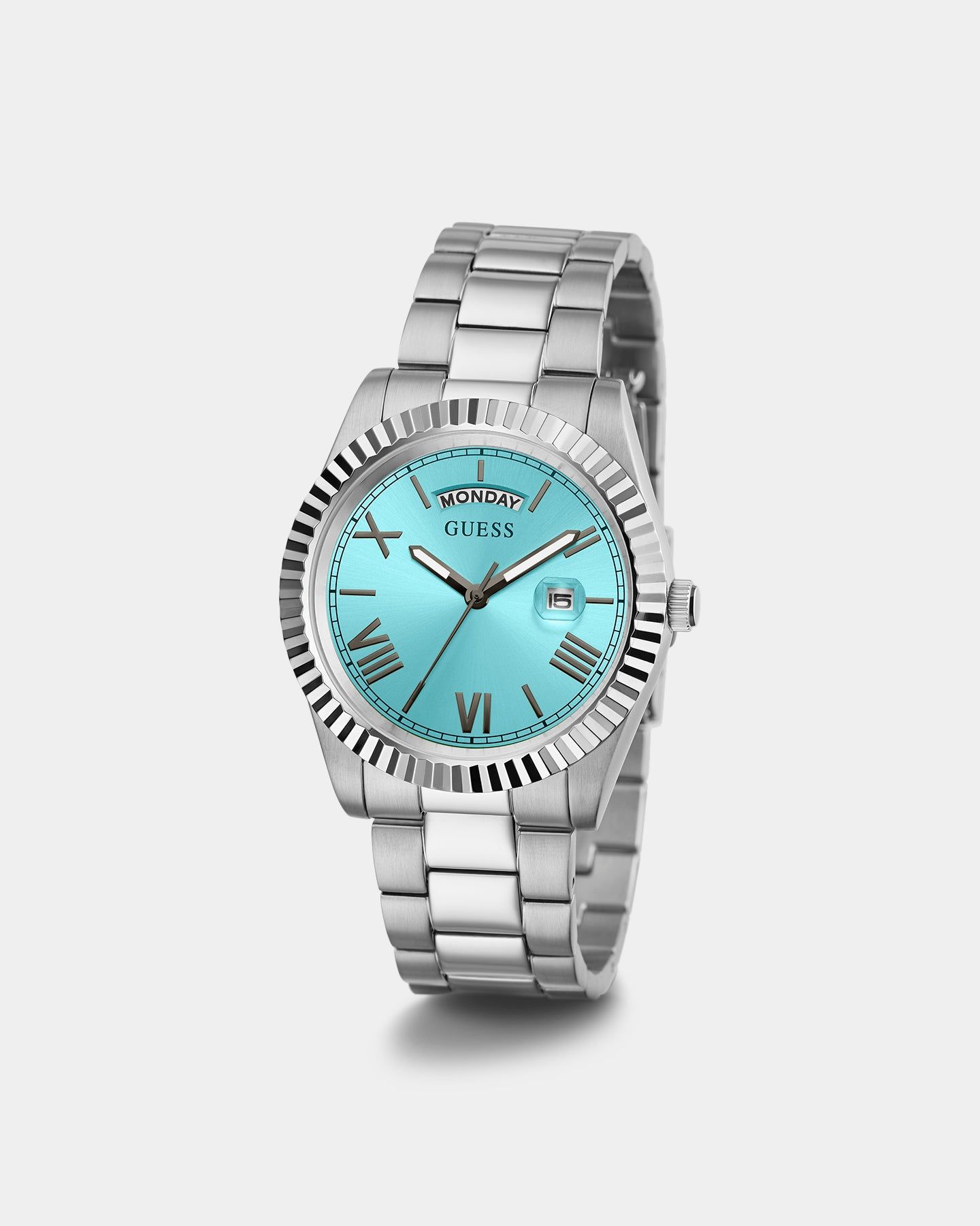 Guess Mainline Connoisseur Watch Silver/Aqua Blue sold by Culture Kings product image thumbnail 4