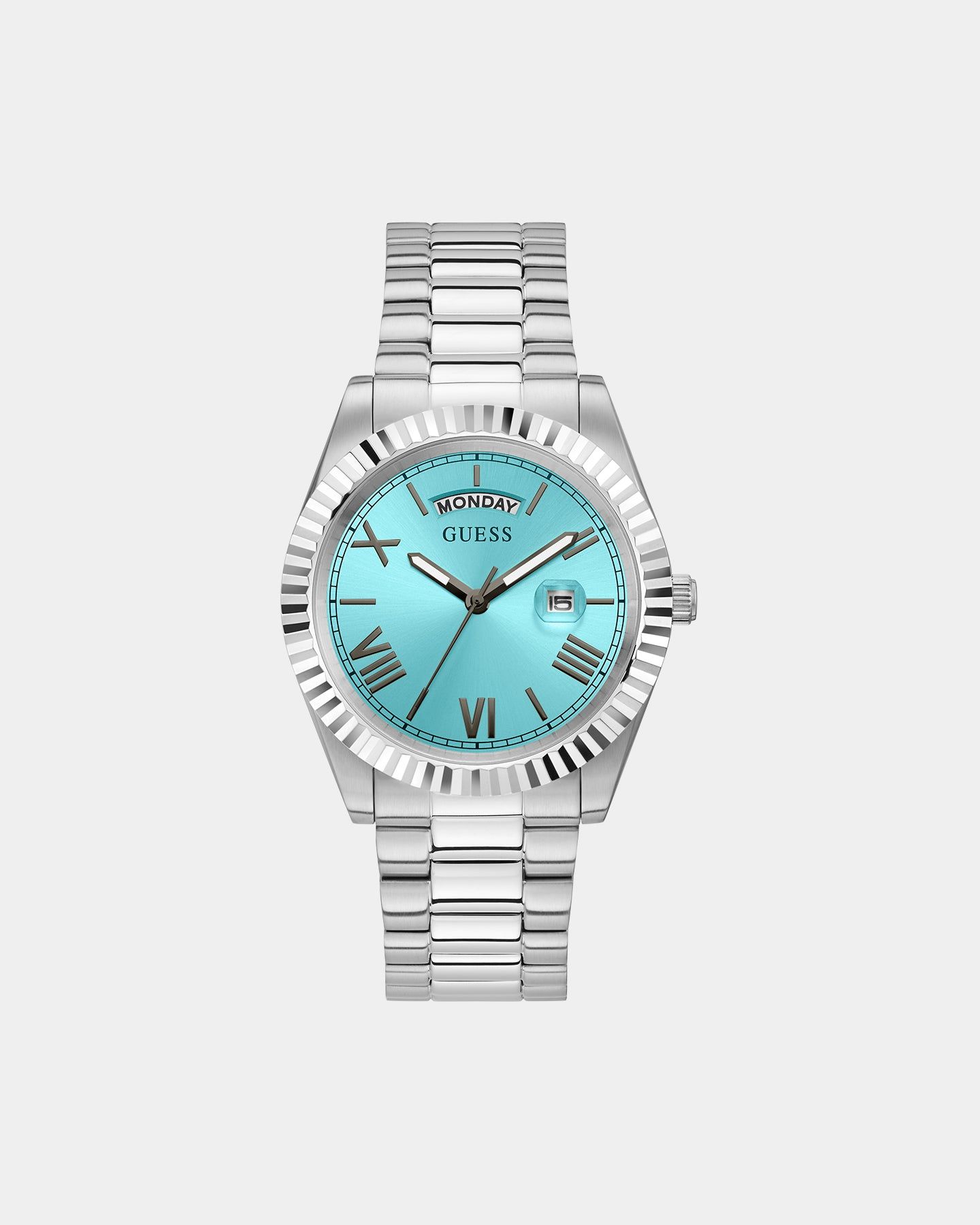 Guess Mainline Connoisseur Watch Silver/Aqua Blue sold by Culture Kings product image thumbnail 2