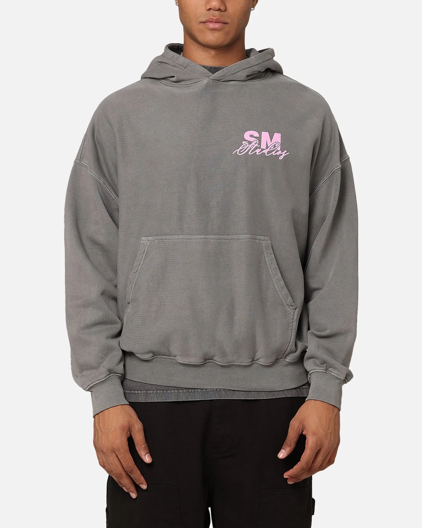Saint Morta Saint Studios Premium Hoodie Washed Charcoal sold by Culture Kings product image thumbnail 2