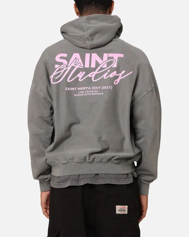 Saint Morta Saint Studios Premium Hoodie Washed Charcoal sold by Culture Kings