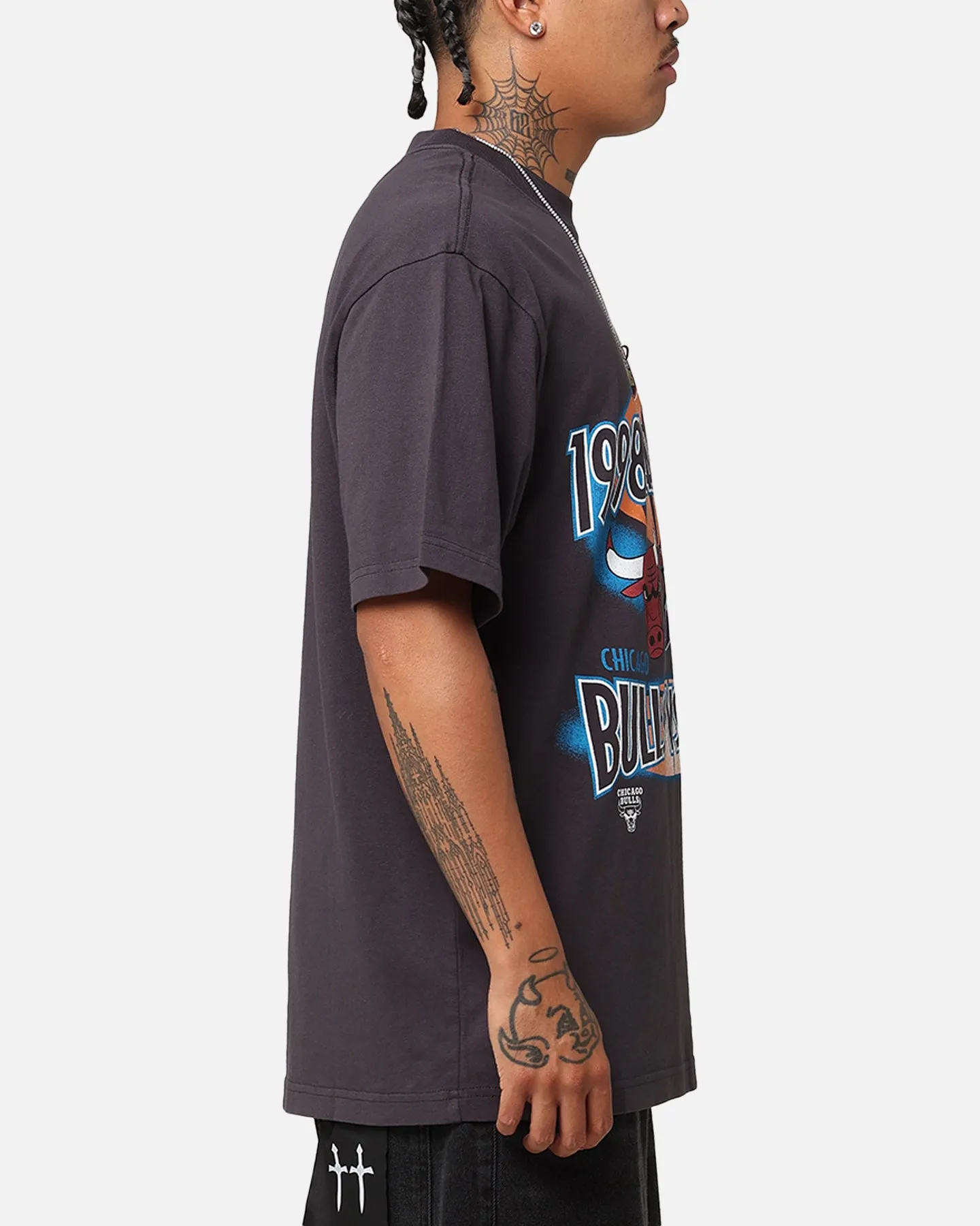 Mitchell & Ness Chicago Bulls Vs. Utah Jazz 1998 Finals T-Shirt Overdyed Black sold by Culture Kings product image thumbnail 4