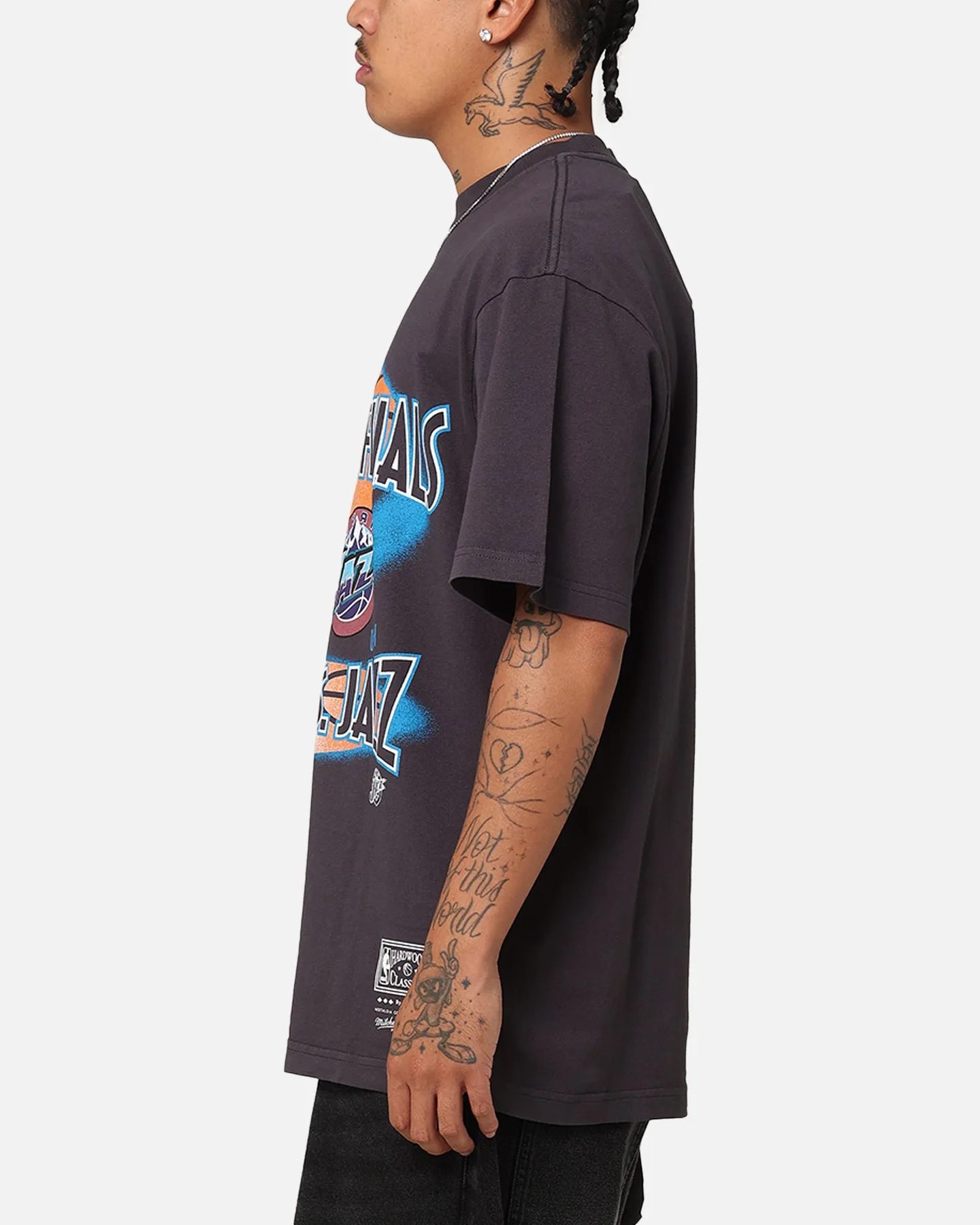 Mitchell & Ness Chicago Bulls Vs. Utah Jazz 1998 Finals T-Shirt Overdyed Black sold by Culture Kings product image thumbnail 5