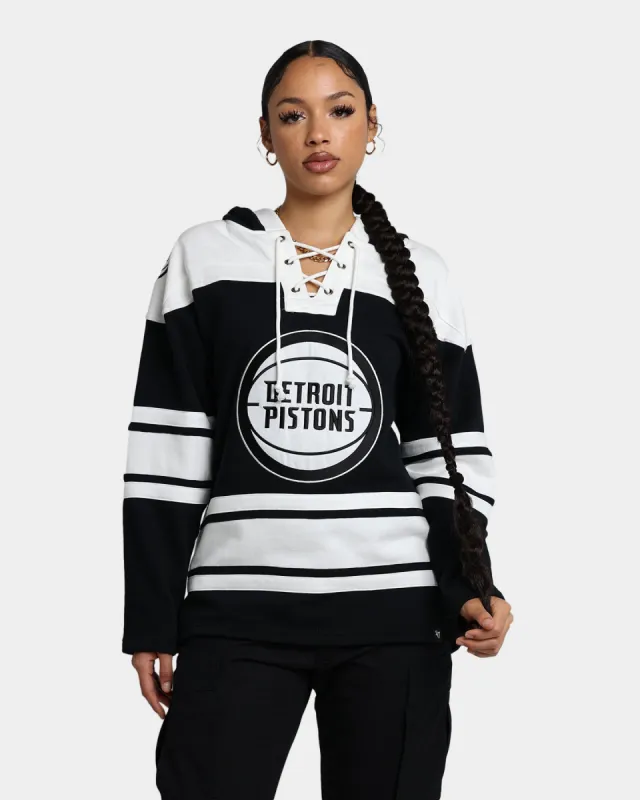 47 Brand Detroit Pistons Superior Lacer Hoodie Jet Black sold by Culture Kings