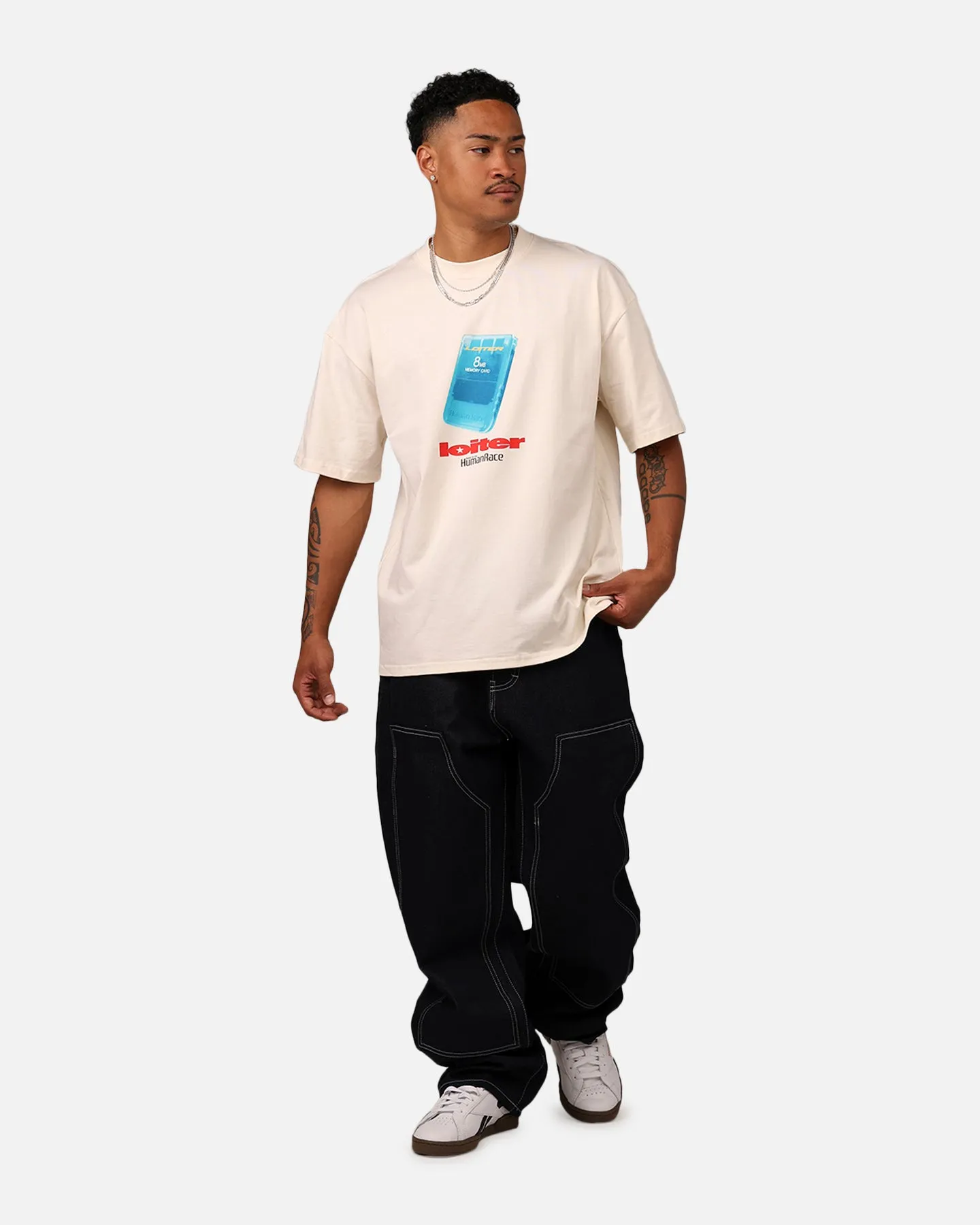 Loiter Core Memory T-Shirt Off White sold by Culture Kings product image thumbnail 3