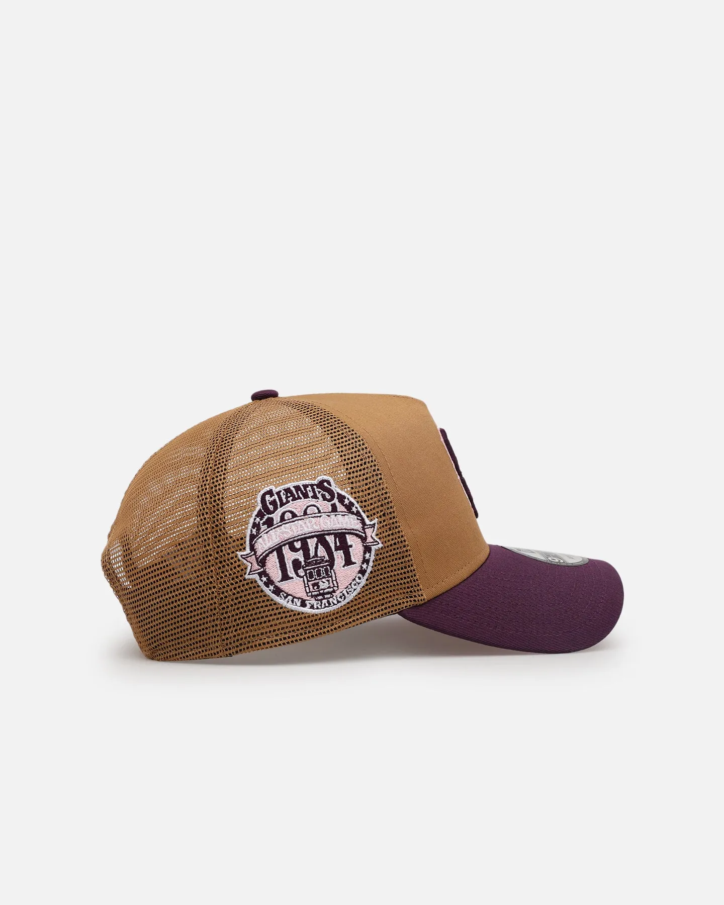 New Era San Francisco Giants 'Rustic Rose' 9FORTY A-Frame Trucker Snapback Wheat sold by Culture Kings product image thumbnail 3