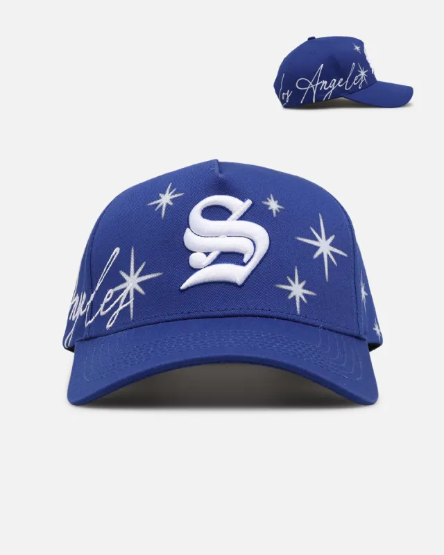 Sworn To Us City Lights Snapback Royal Blue made by Culture Kings