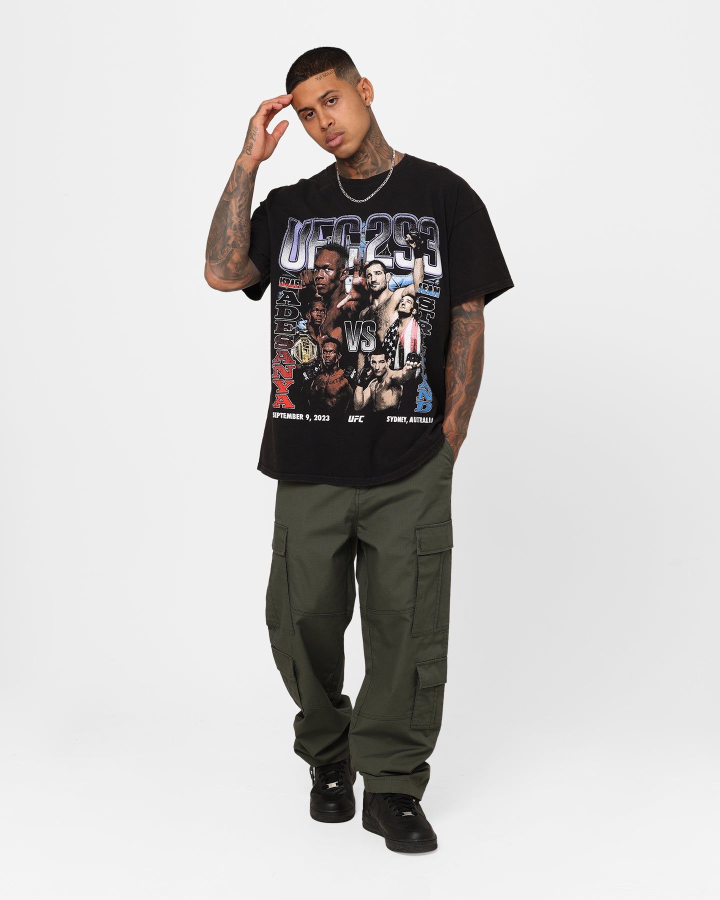 Goat Crew X UFC 293 Card Vintage T-Shirt Black Wash sold by Culture Kings product image thumbnail 2