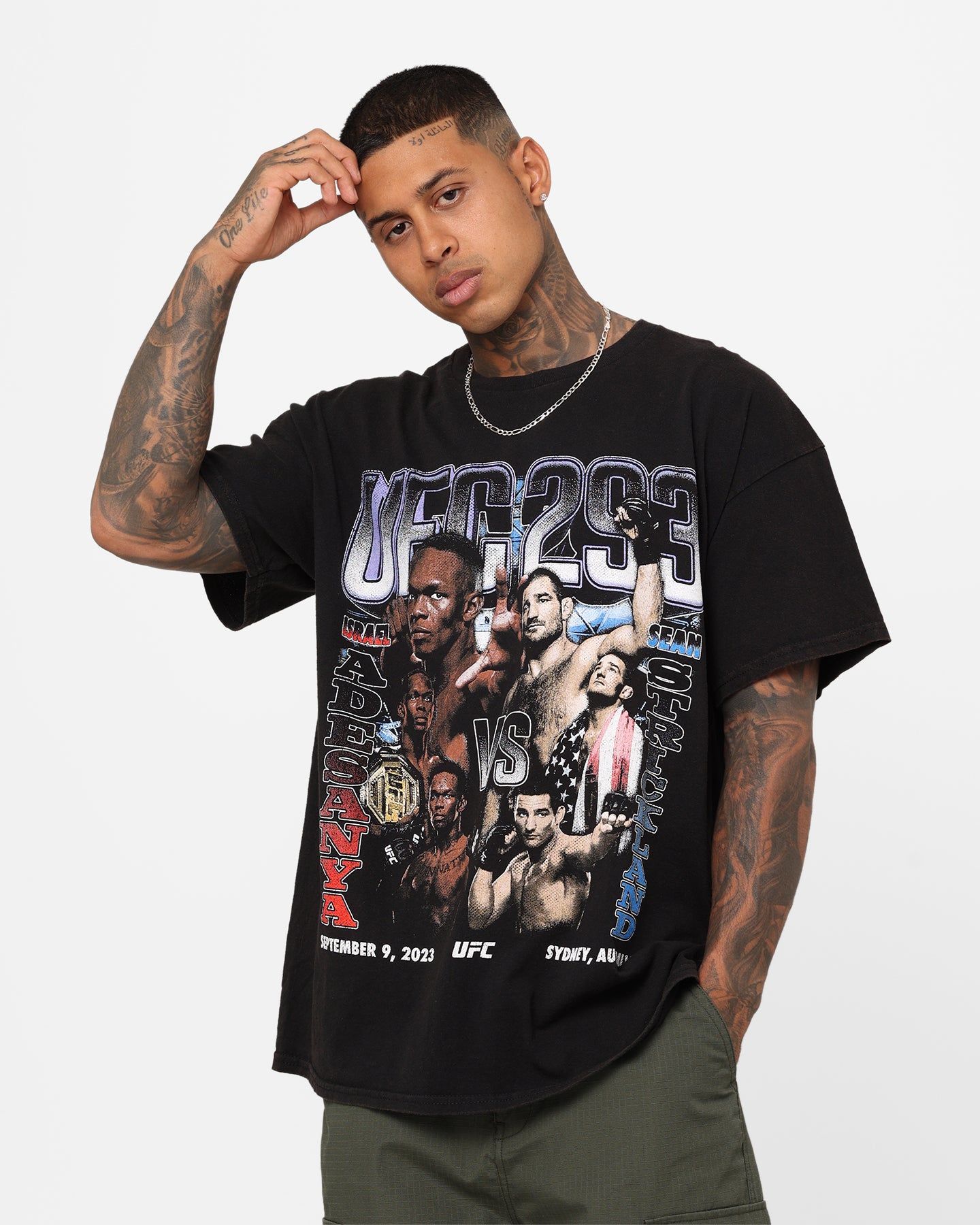 Goat Crew X UFC 293 Card Vintage T-Shirt Black Wash sold by Culture Kings